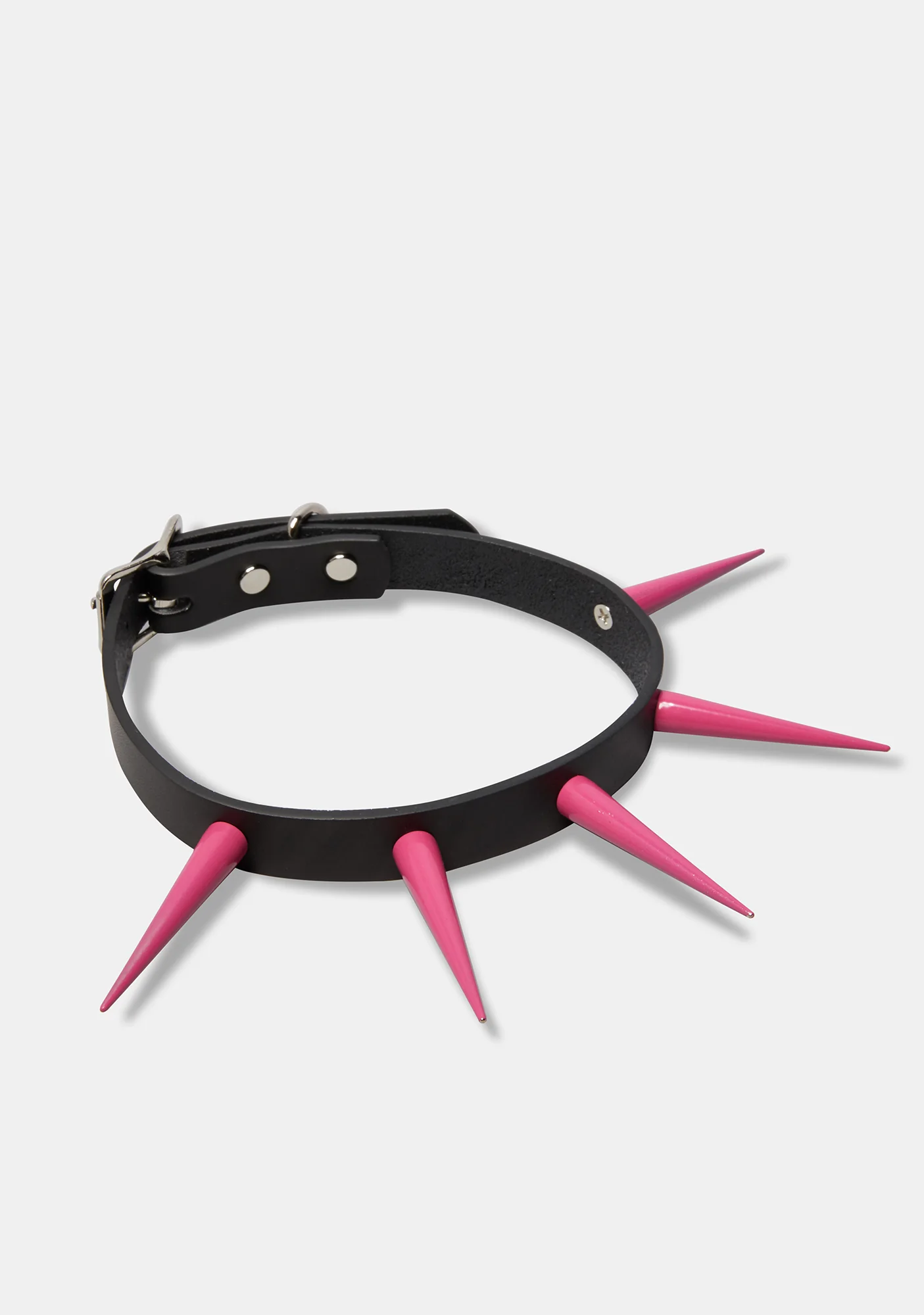 Hot Pink Long Spikes Choker - Image 2