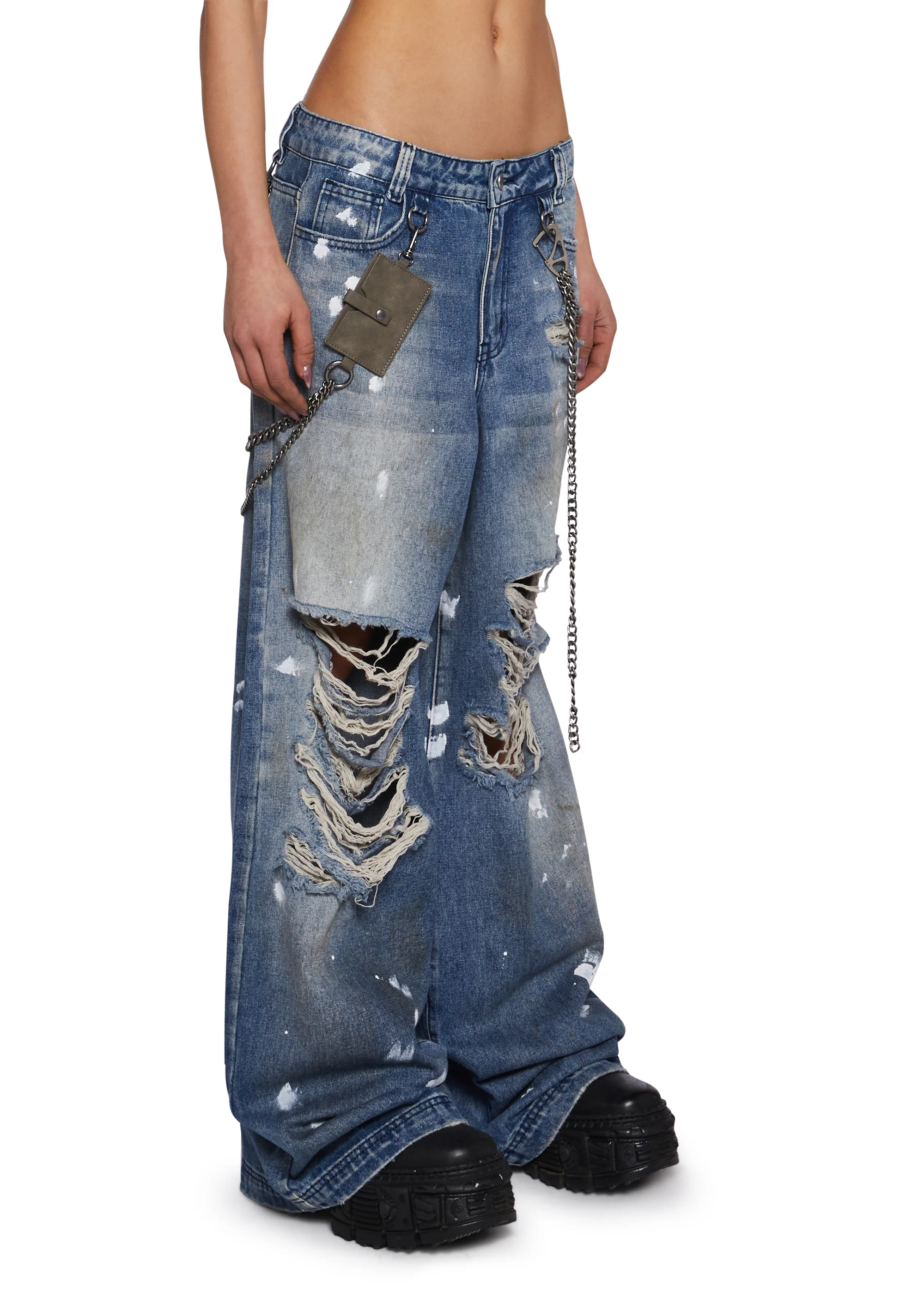 Hot Reputation Wide Leg Jeans - Image 3