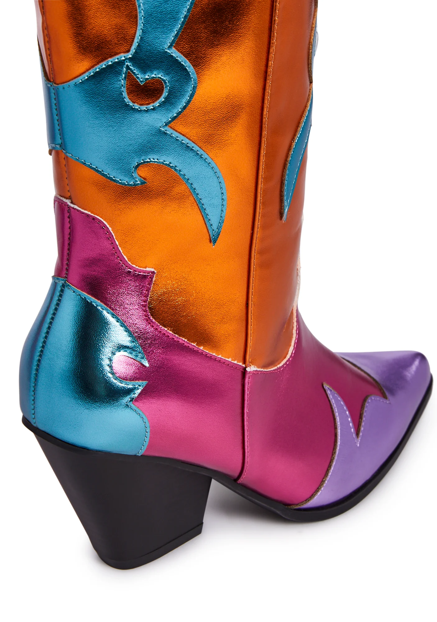 Hot Swagger Cowboy Boots - Orange - Image 2