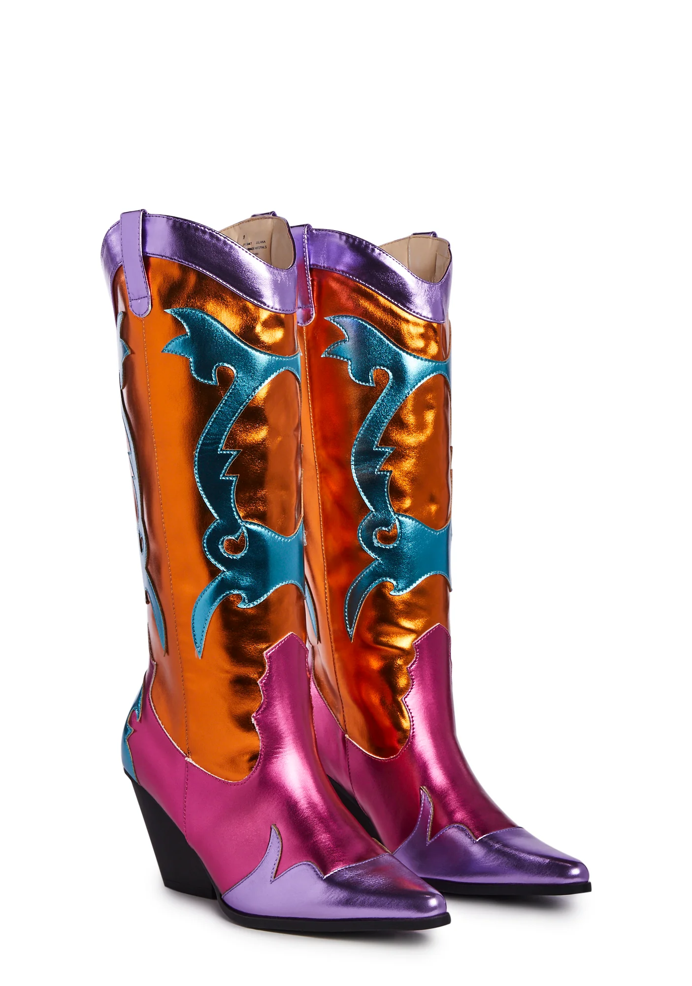 Hot Swagger Cowboy Boots - Orange - Image 3