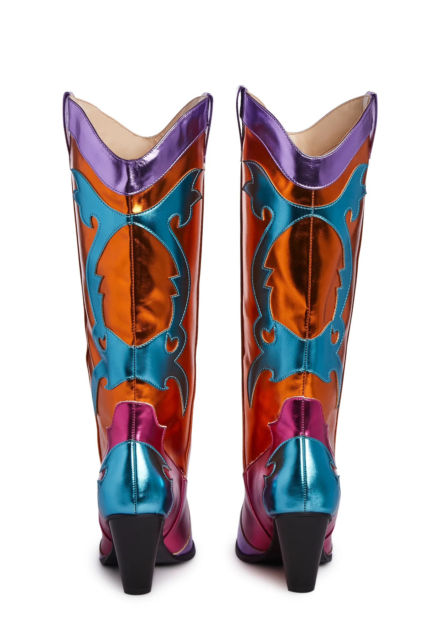 Hot Swagger Cowboy Boots - Orange - Image 4