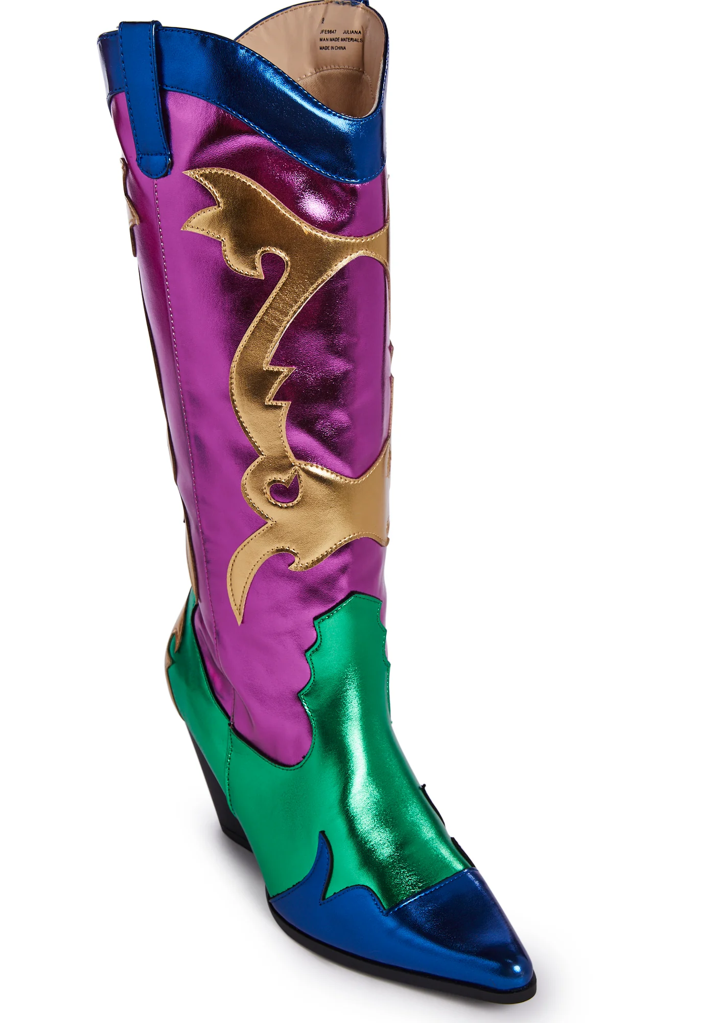 Hot Swagger Cowboy Boots - Purple - Image 2