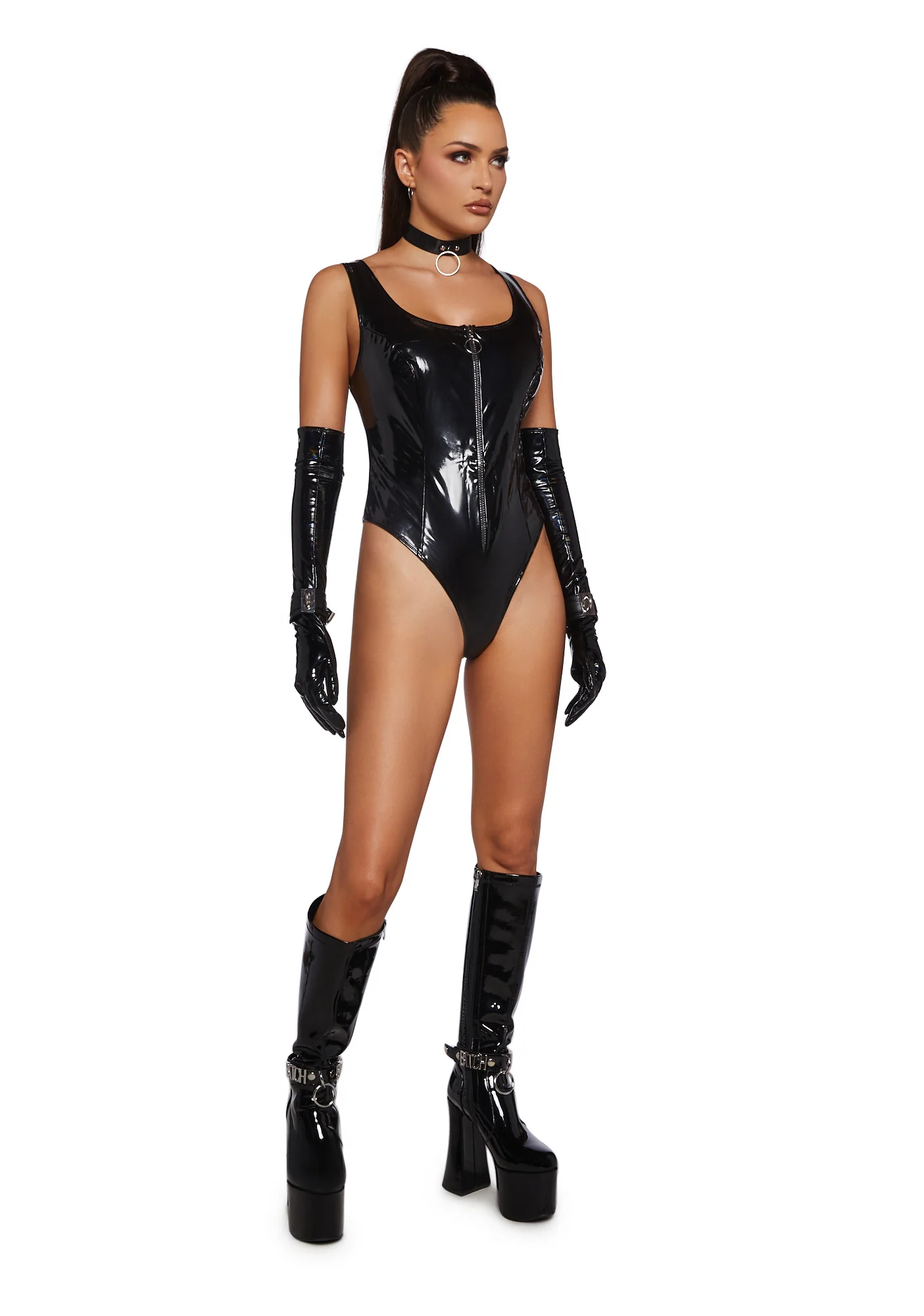 Hot Temptations Latex Bodysuit - Image 2