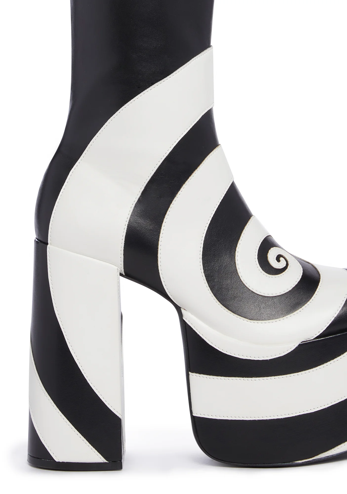 How Sweet It Is Ankle Boots - Black/White - Image 2