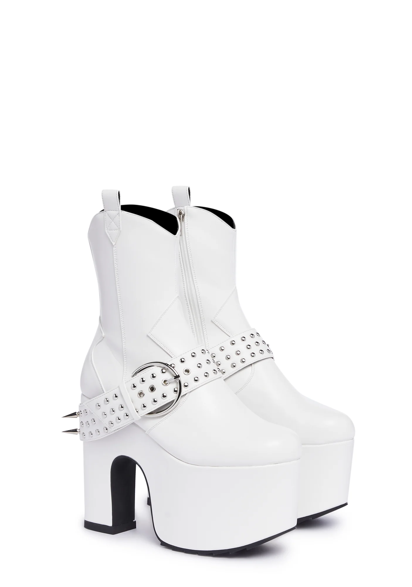 Howdy Platform Boots - White - Image 3