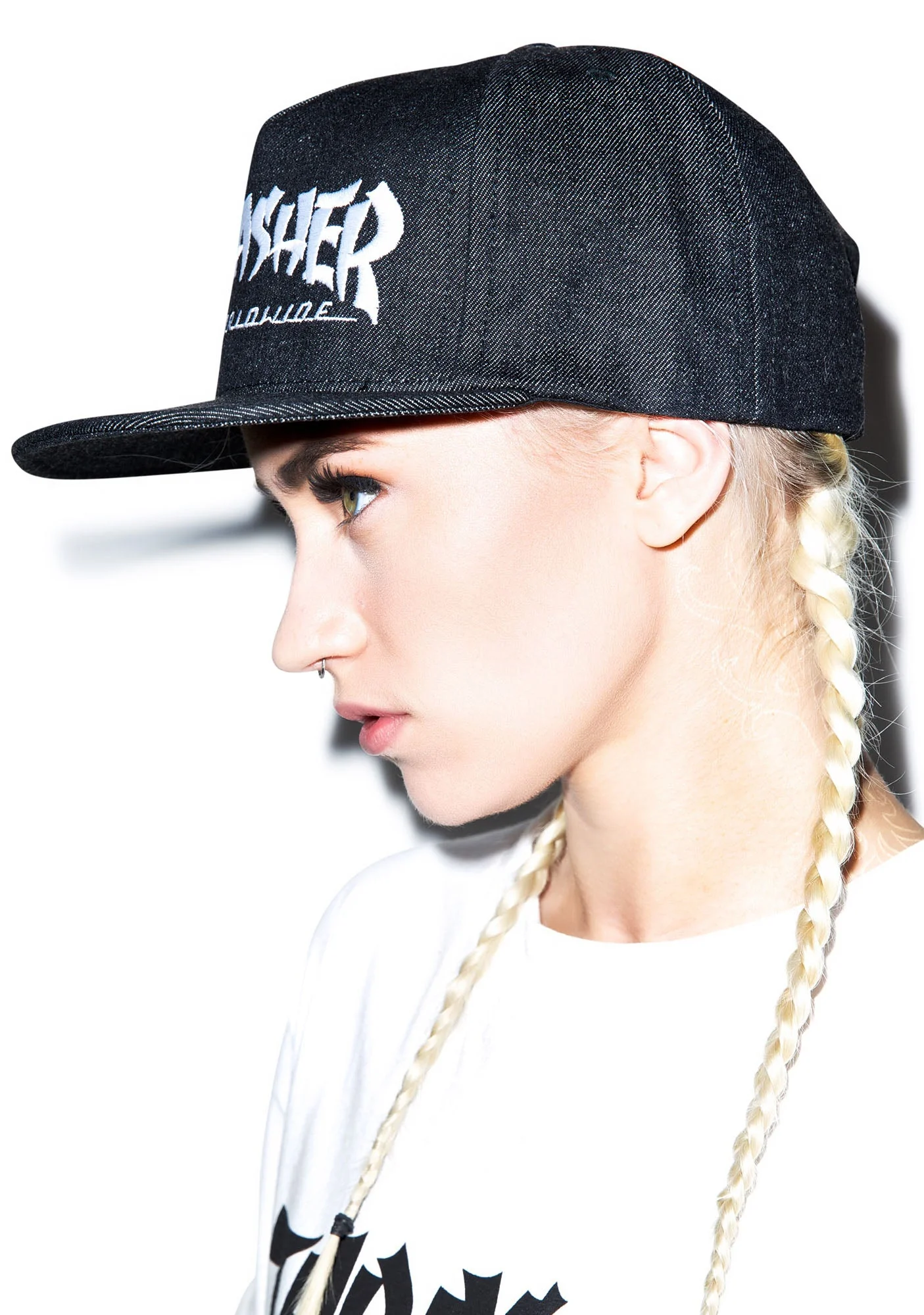 HUF X Thrasher Asia Tour Snapback - White - Image 2