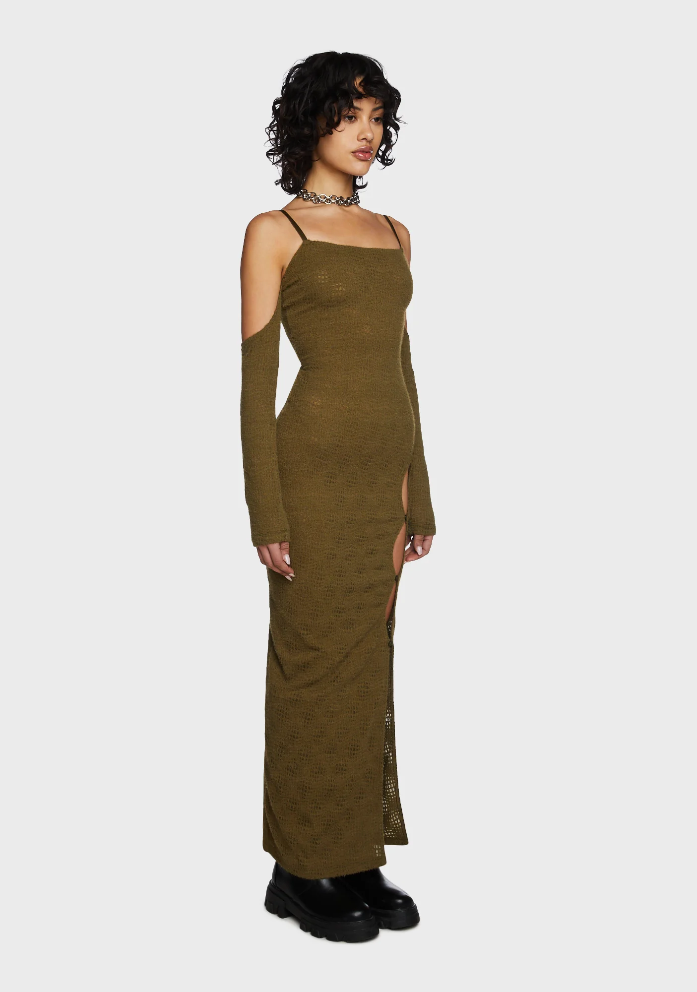 Humble Brag Maxi Dress - Olive - Image 4