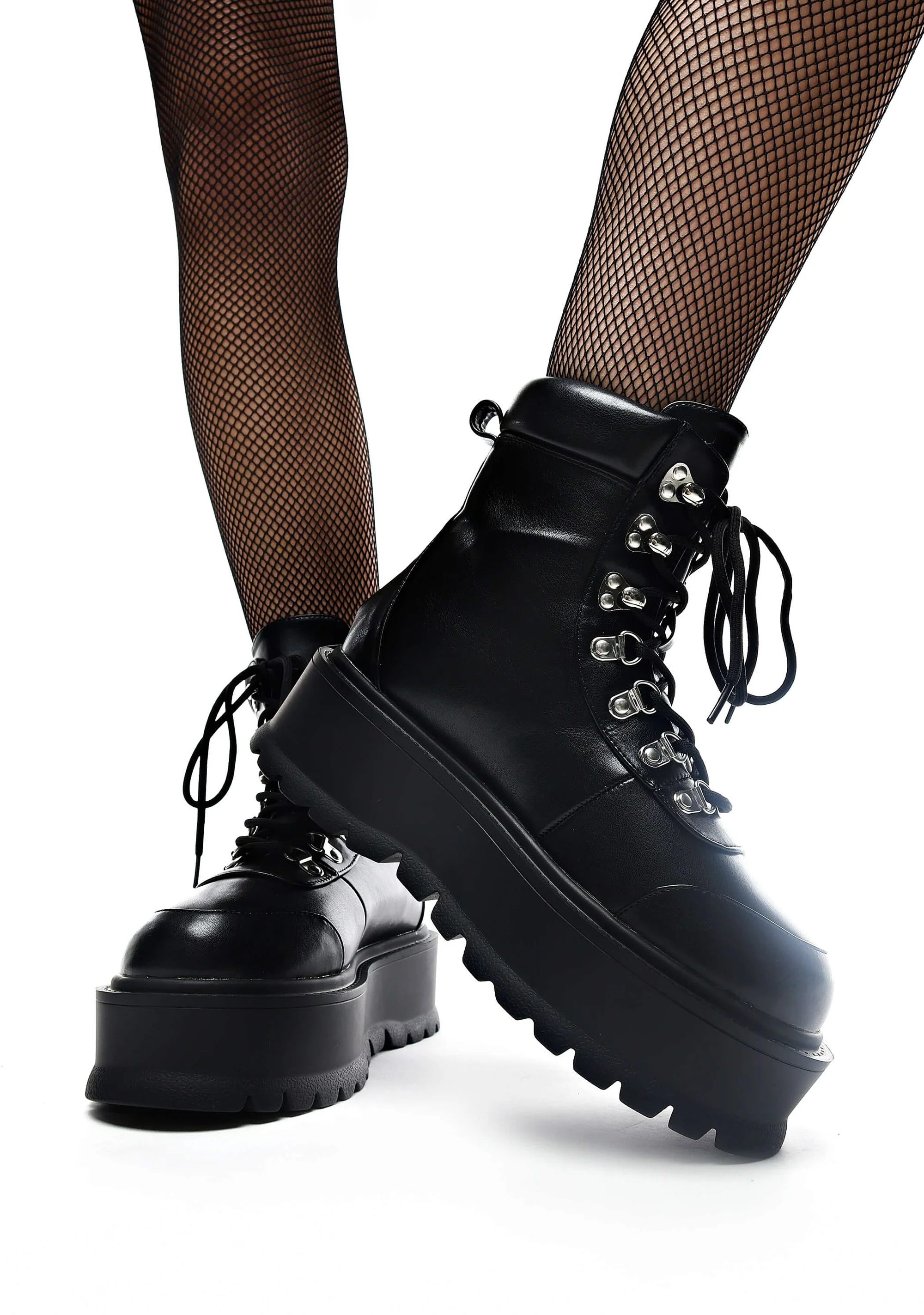 Hydra All Black Matrix Platform Boots - Image 6