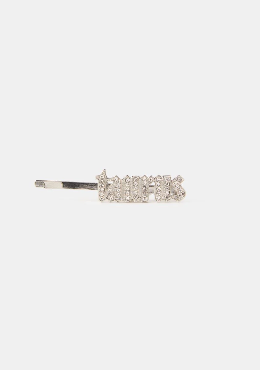 I Am Who I Am Rhinestone Hair Clip - Image 2
