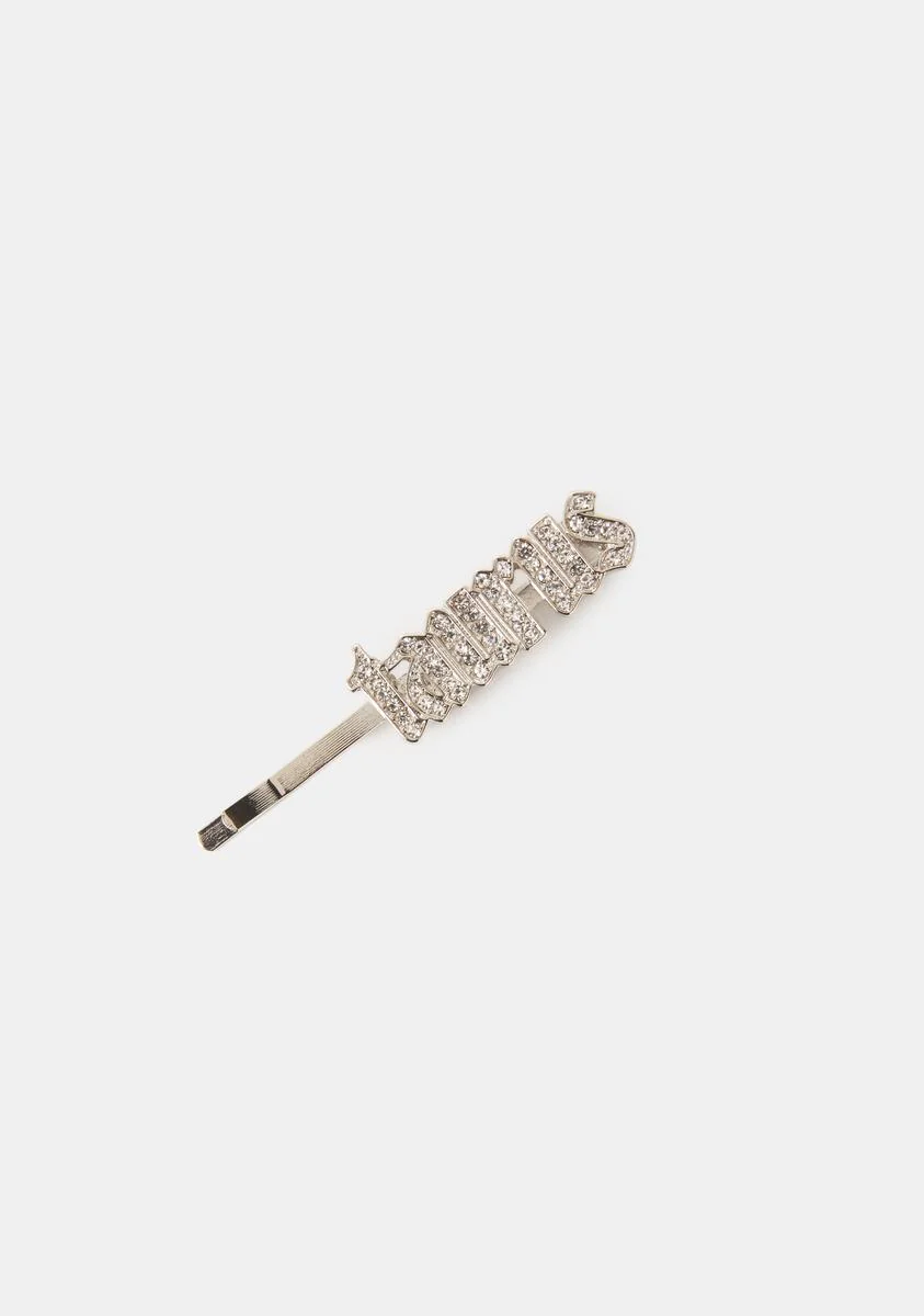 I Am Who I Am Rhinestone Hair Clip - Image 3