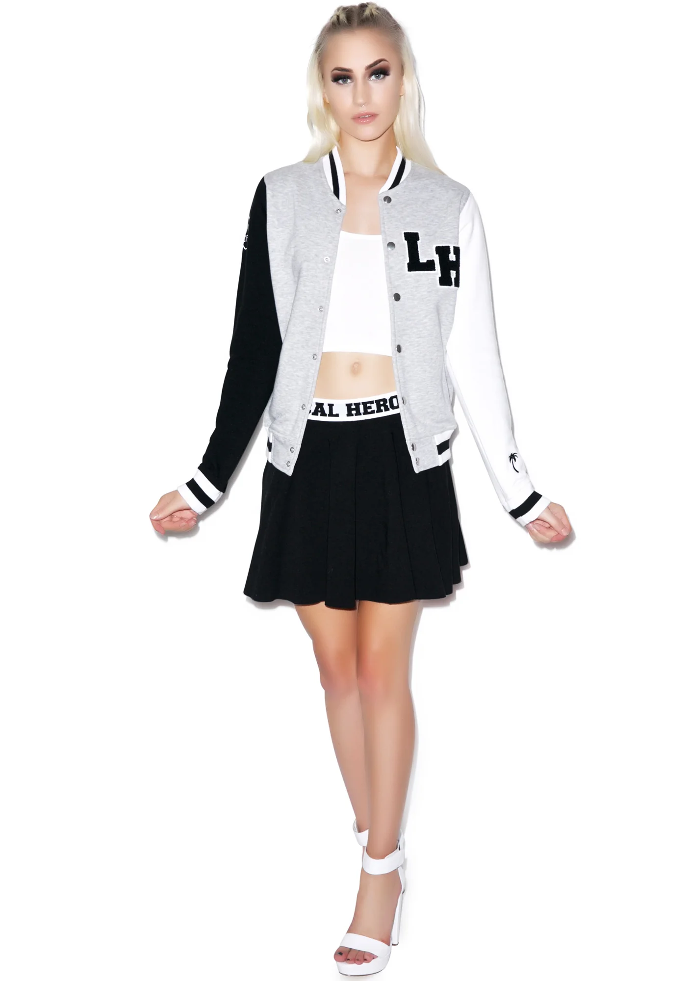 I Don't Care Baseball Jacket - Image 3
