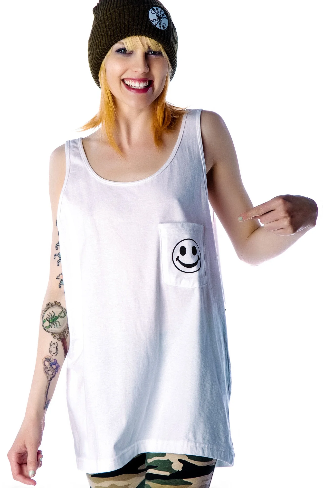 I Hate Everyone Favorite Unisex Tank Top - White - Image 2