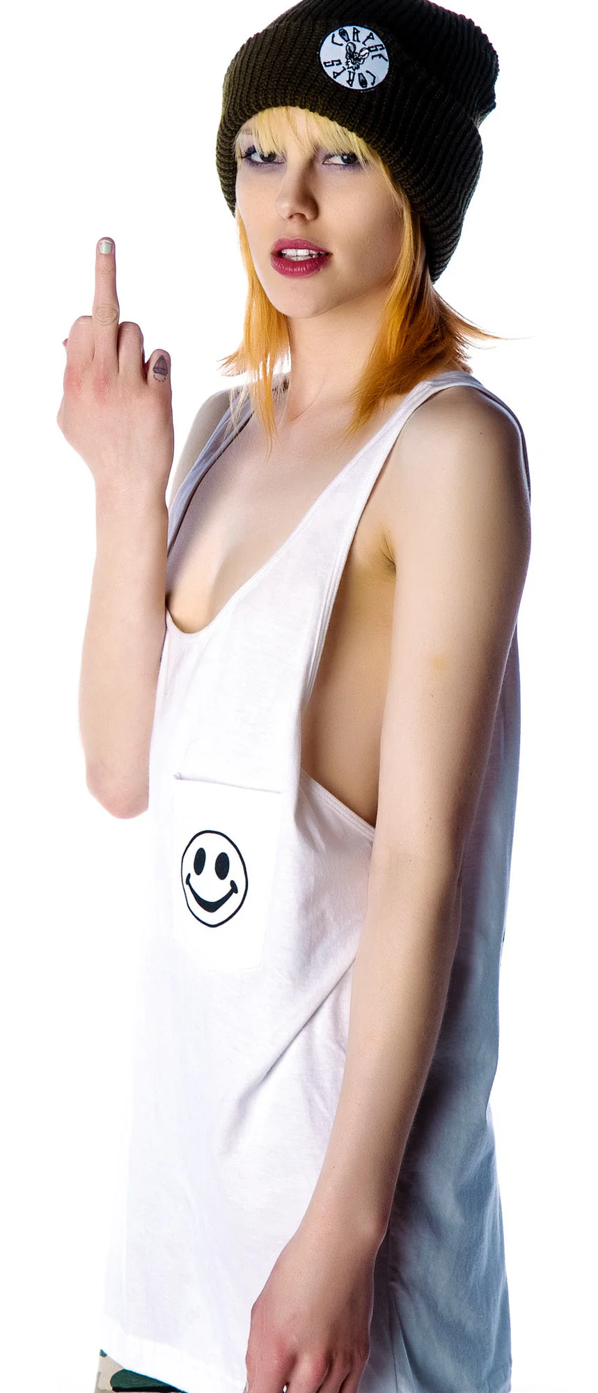 I Hate Everyone Favorite Unisex Tank Top - White - Image 4