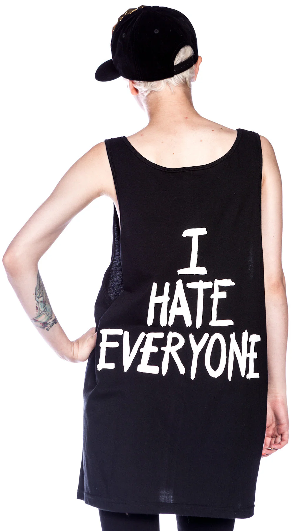 I Hate Everyone Favorite Unisex Tank Top - White - Image 7