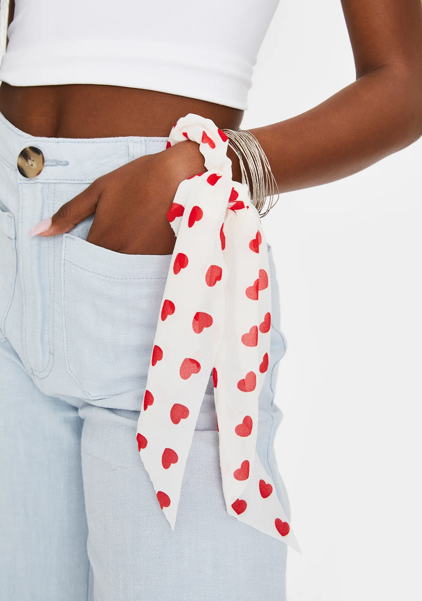 I Heart U Hair Scrunchie - Image 3