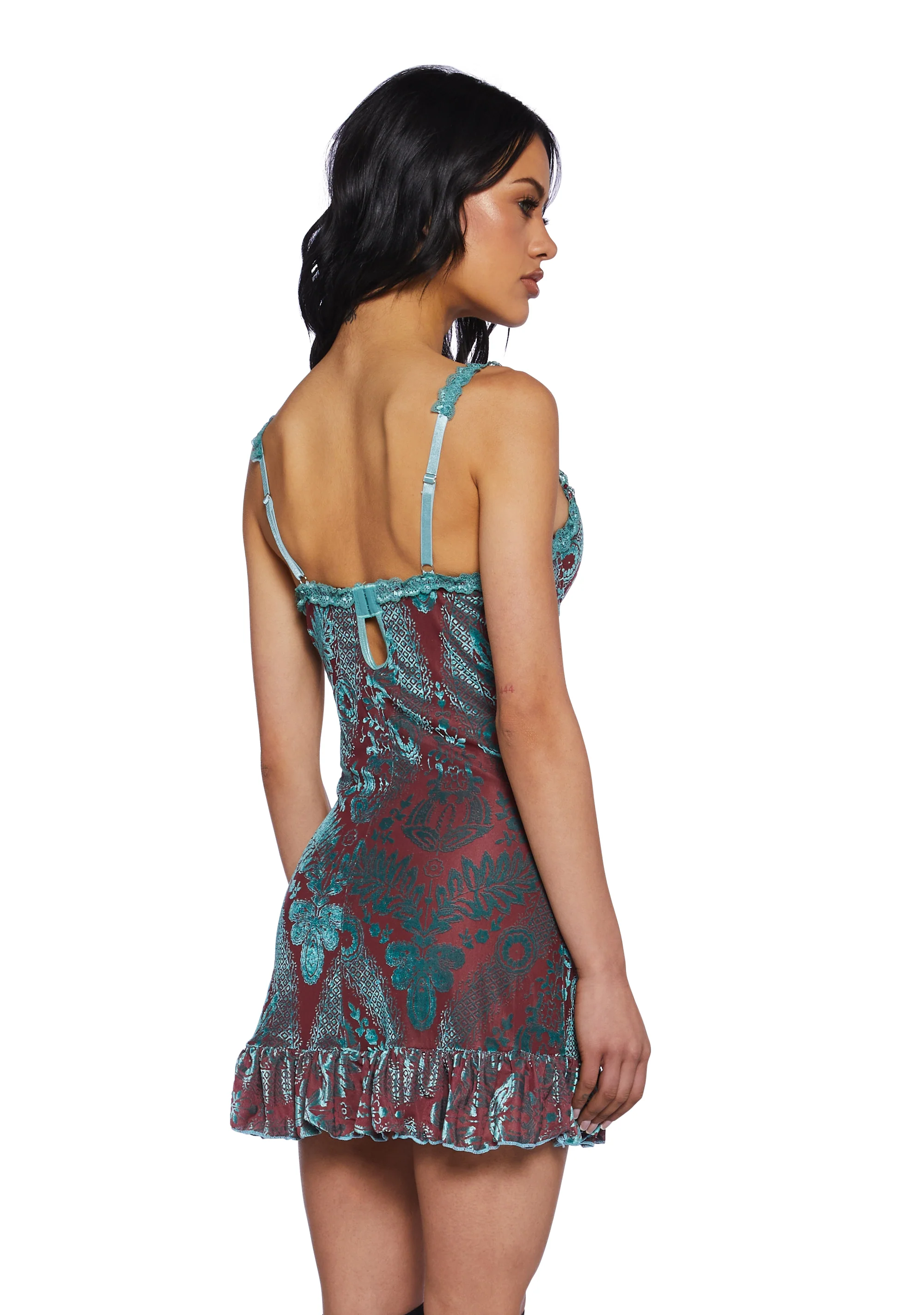 I’m Baby Mini Slip Dress - Brown - Image 4