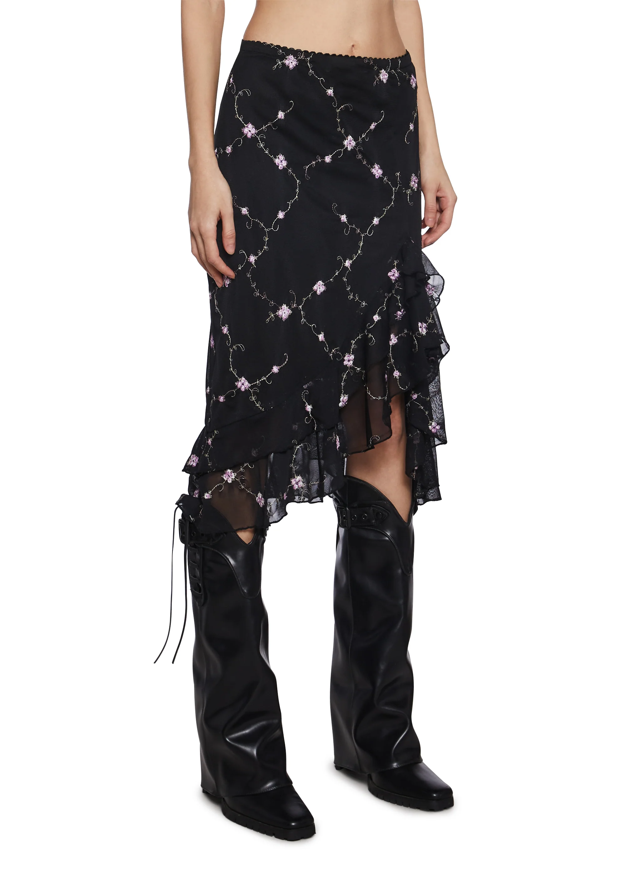 I’m Baby Ruffled Midi Skirt - Image 3