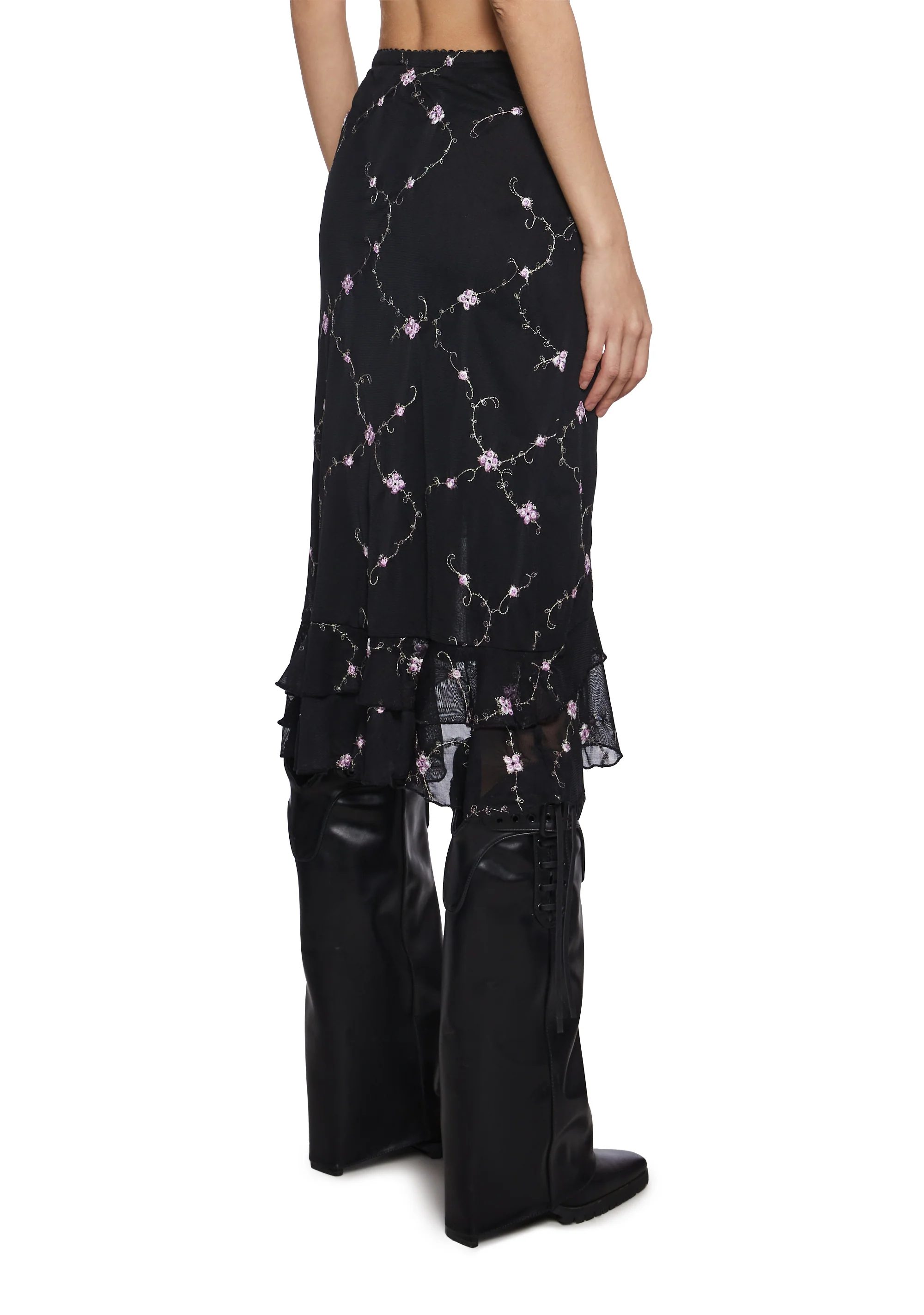I’m Baby Ruffled Midi Skirt - Image 4
