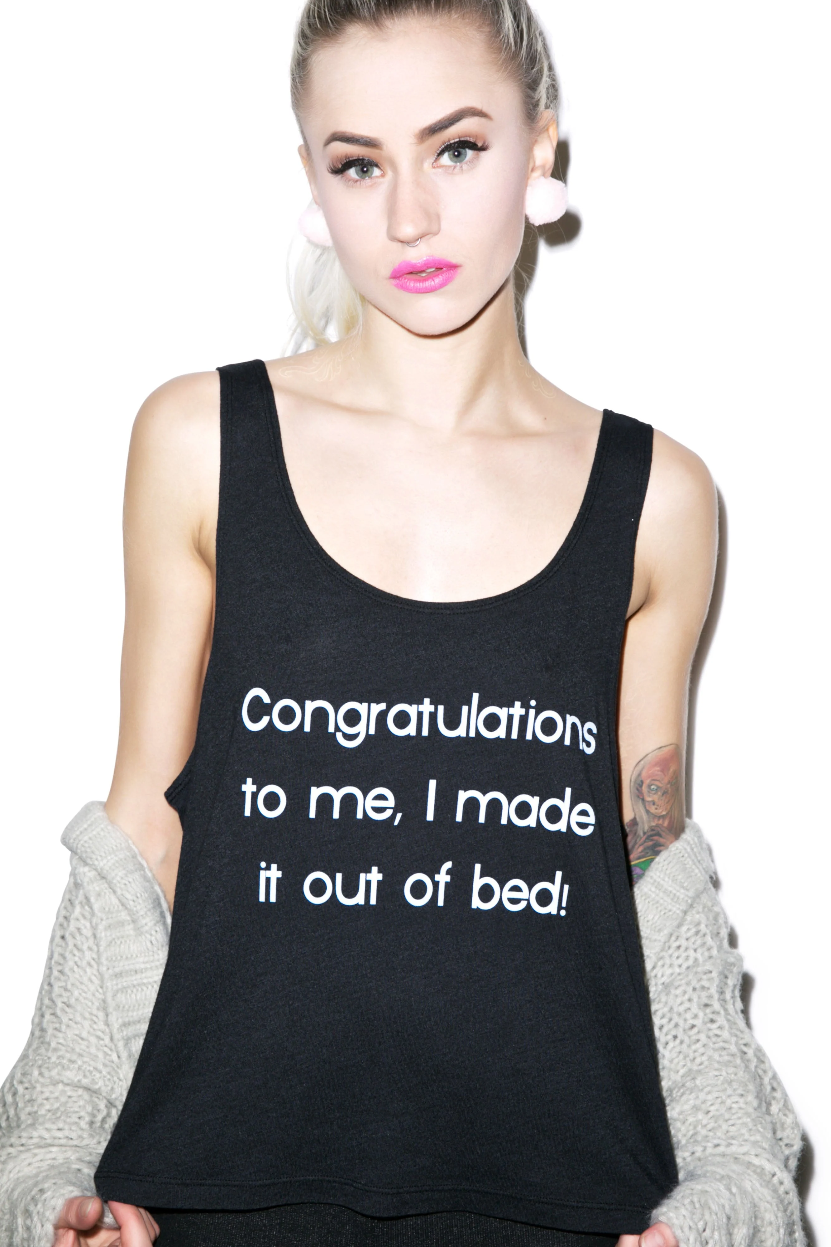 I Made It Boy Tank - White - Image 10