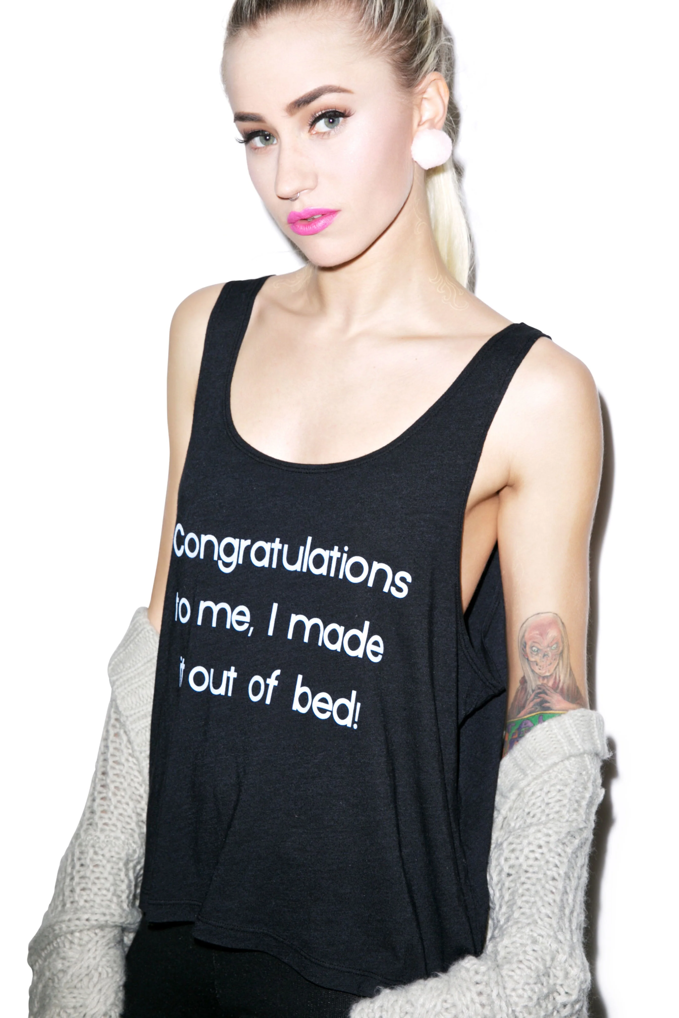 I Made It Boy Tank - White - Image 6