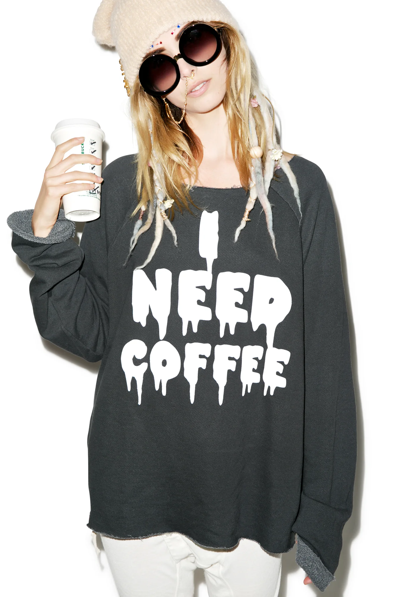I Need Coffee Morning Sweatshirt - Image 3