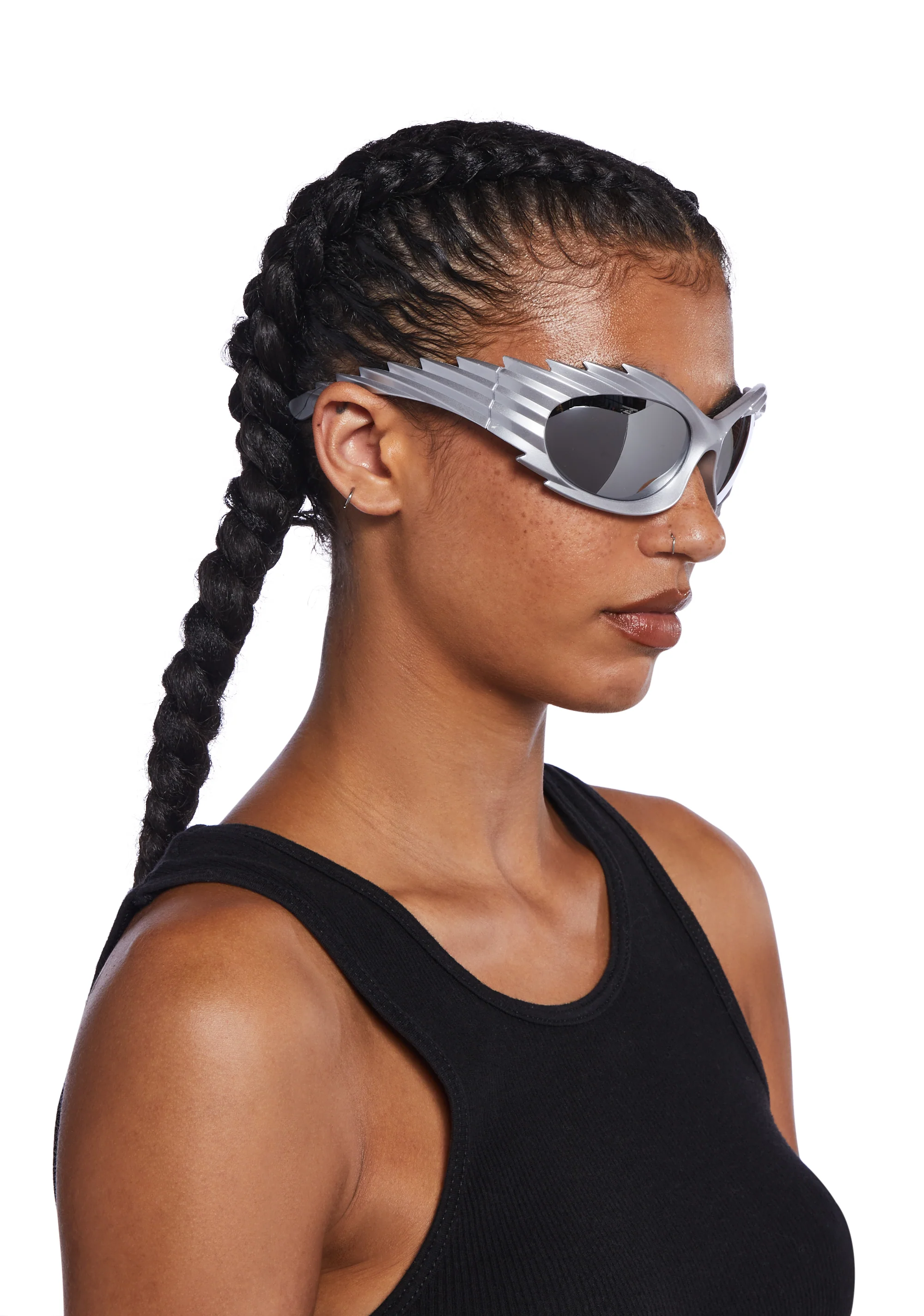 Iced Out Shield Sunglasses - Image 2