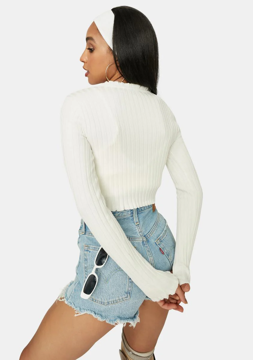 Icy Clique On Speed Dial Cropped Sweater - Image 4