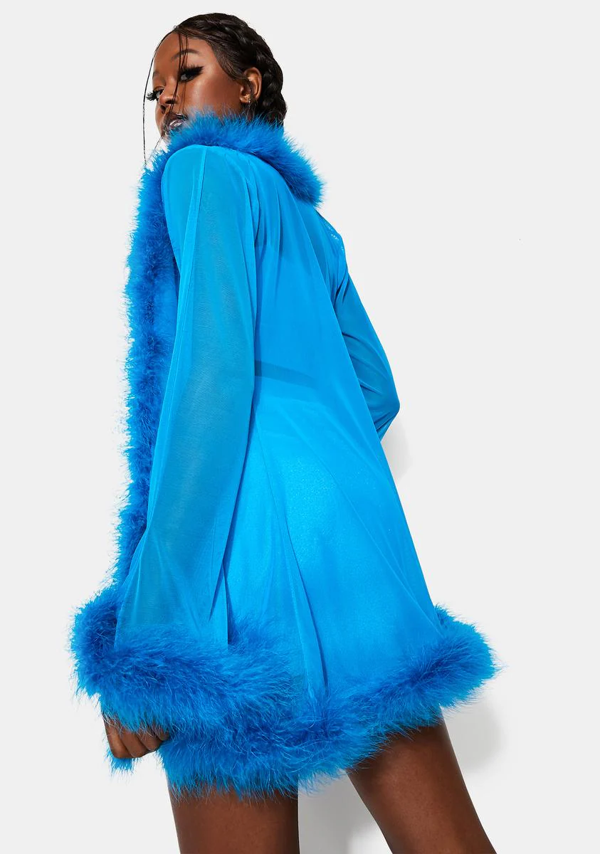 Icy Heaux Feather Robe - Image 4