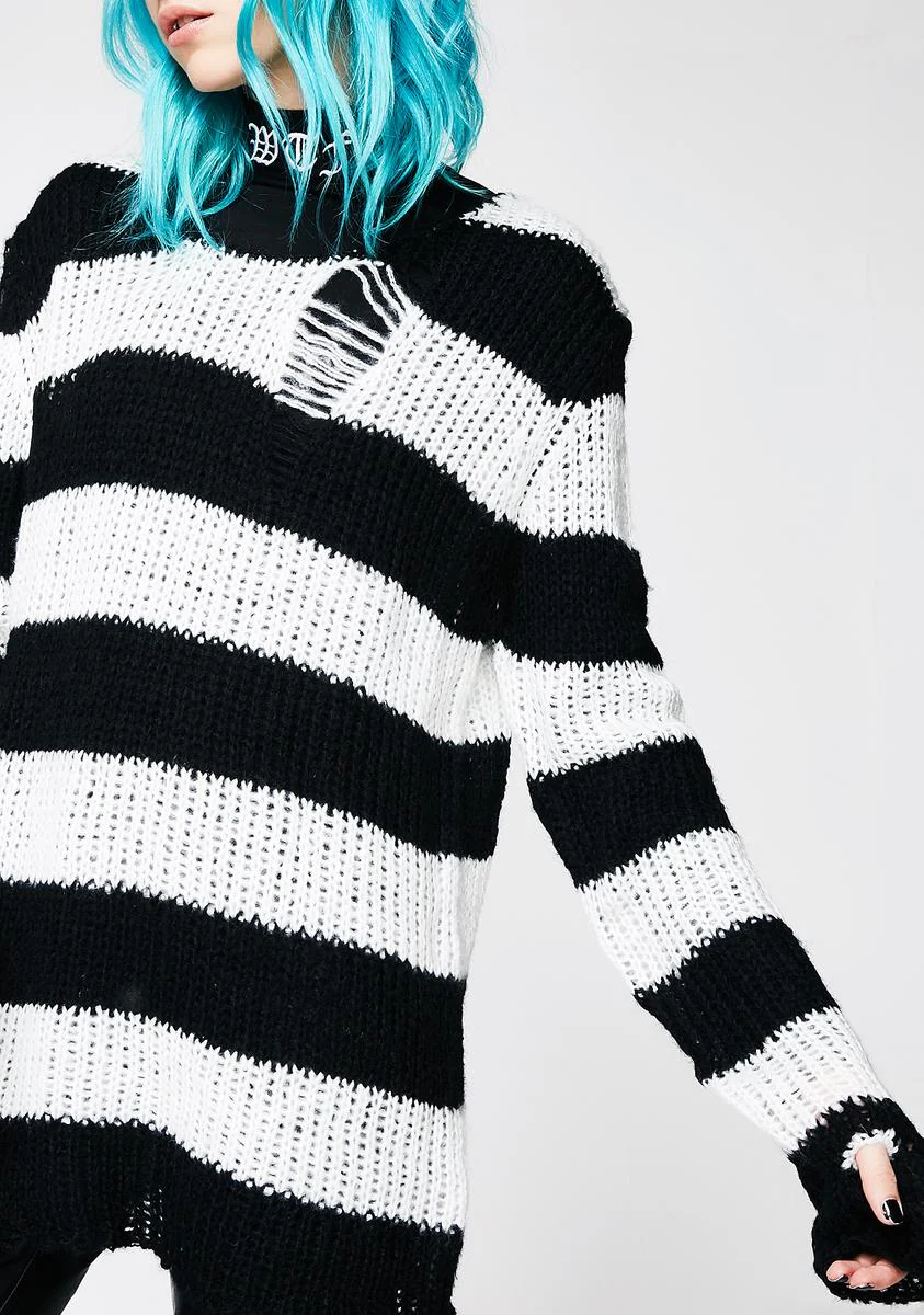 Icy Lost Cause Striped Sweater - Image 3