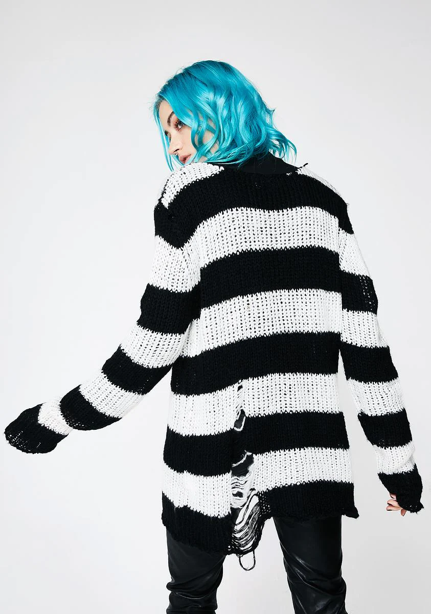 Icy Lost Cause Striped Sweater - Image 4