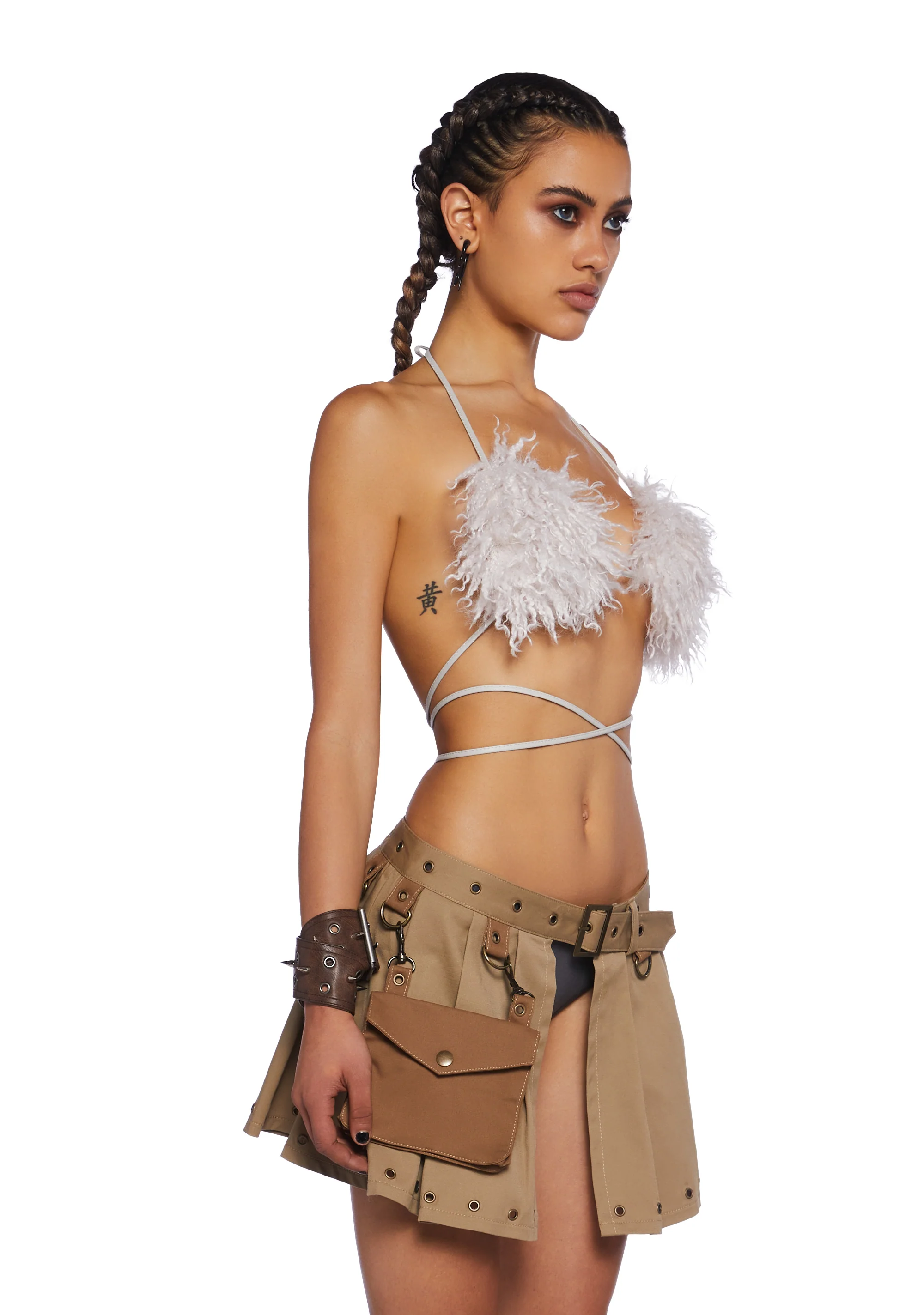 Icy Revival Faux Fur Top - White - Image 3