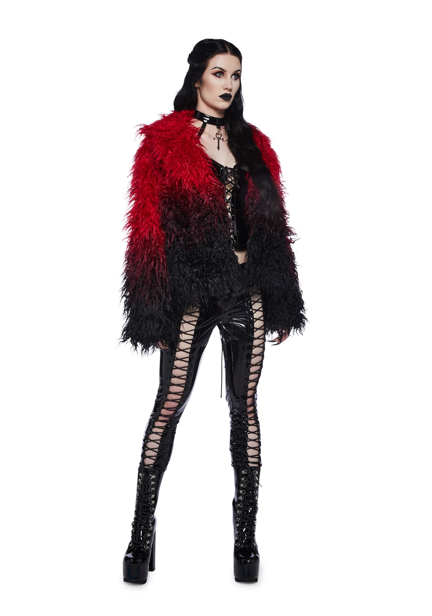 I'd Die Again Ombre Jacket- Red - Image 2