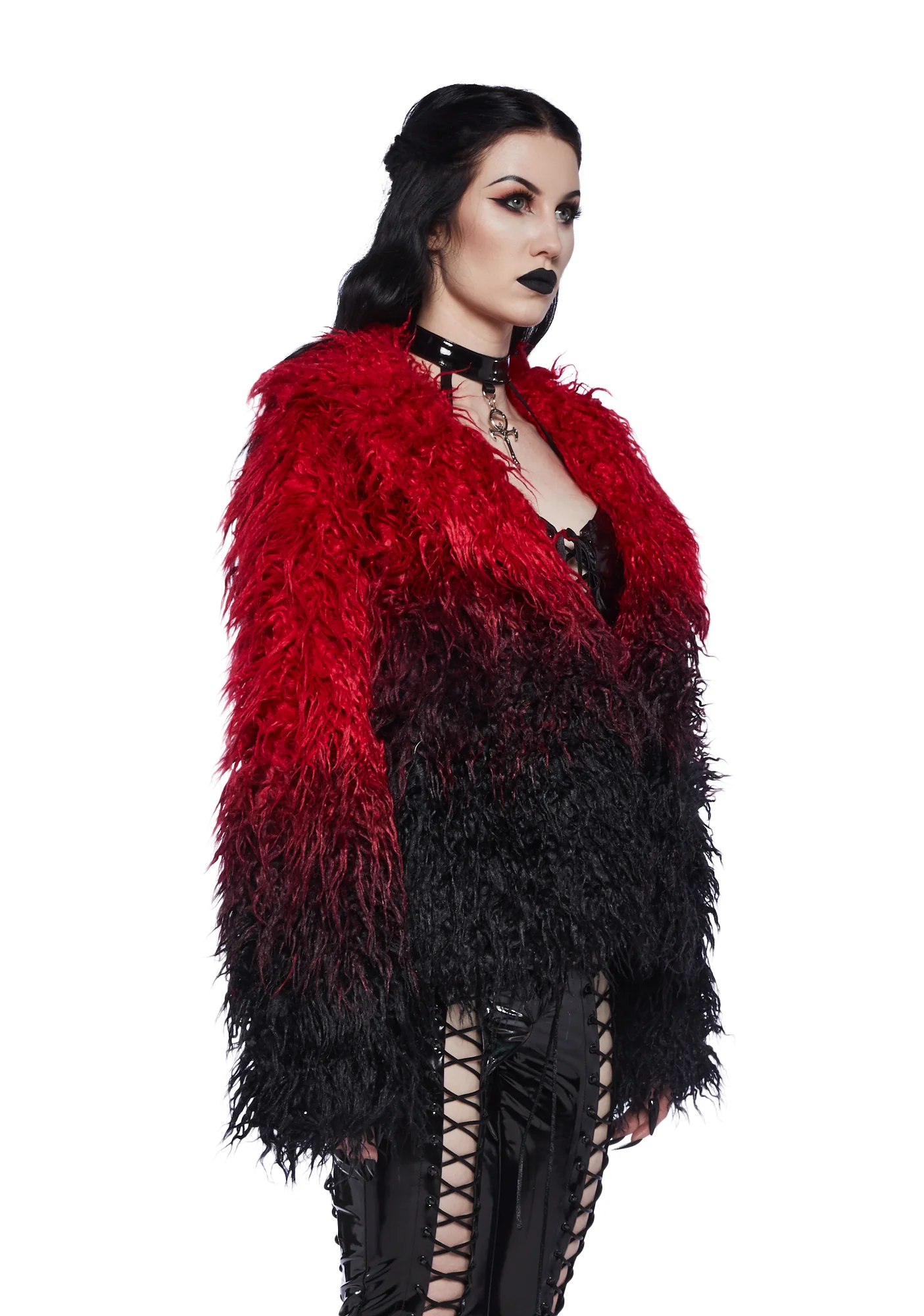 I'd Die Again Ombre Jacket- Red - Image 3