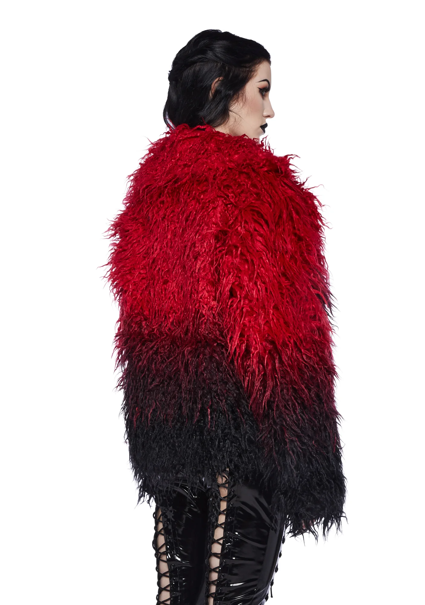 I'd Die Again Ombre Jacket- Red - Image 4
