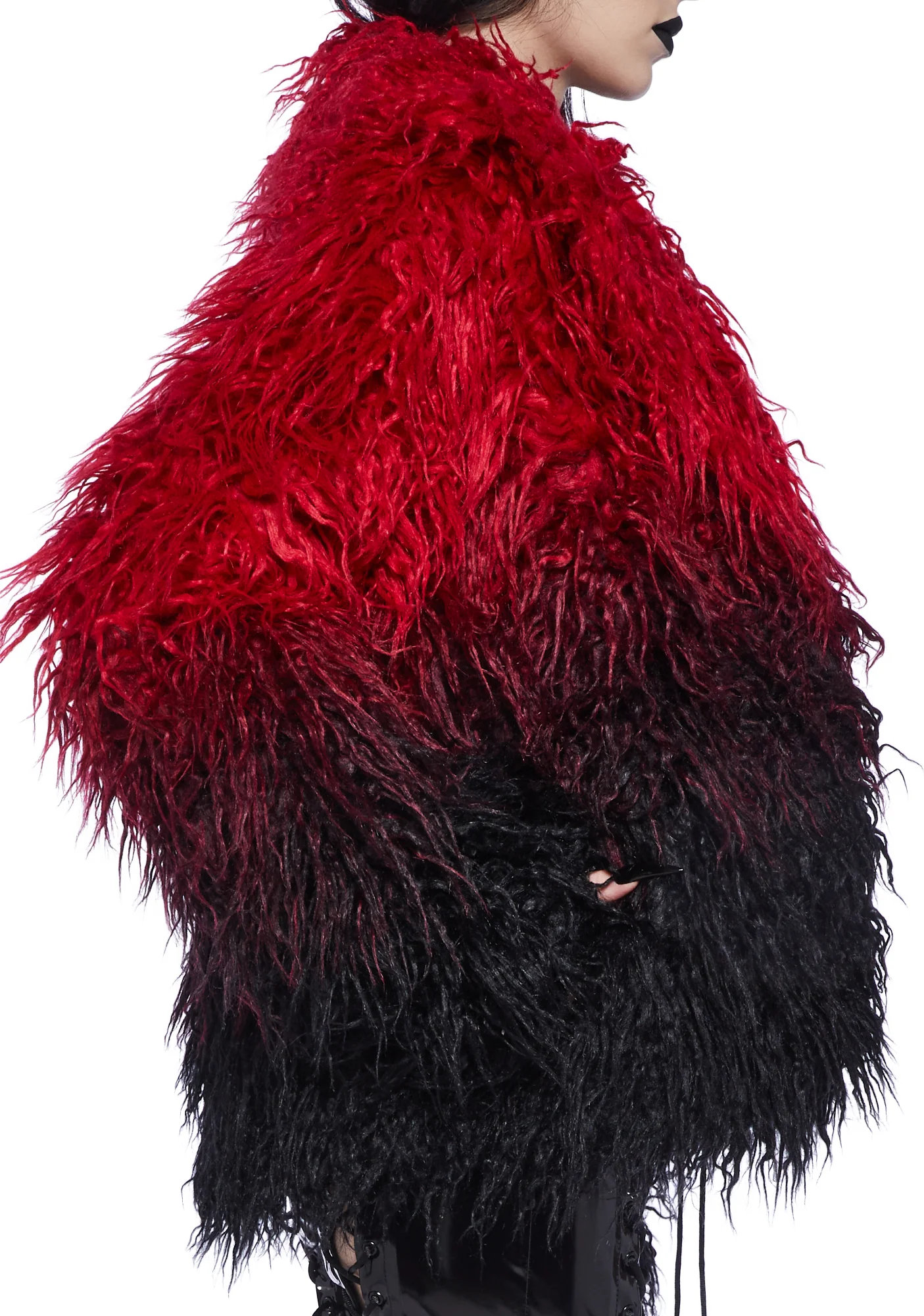 I'd Die Again Ombre Jacket- Red - Image 5