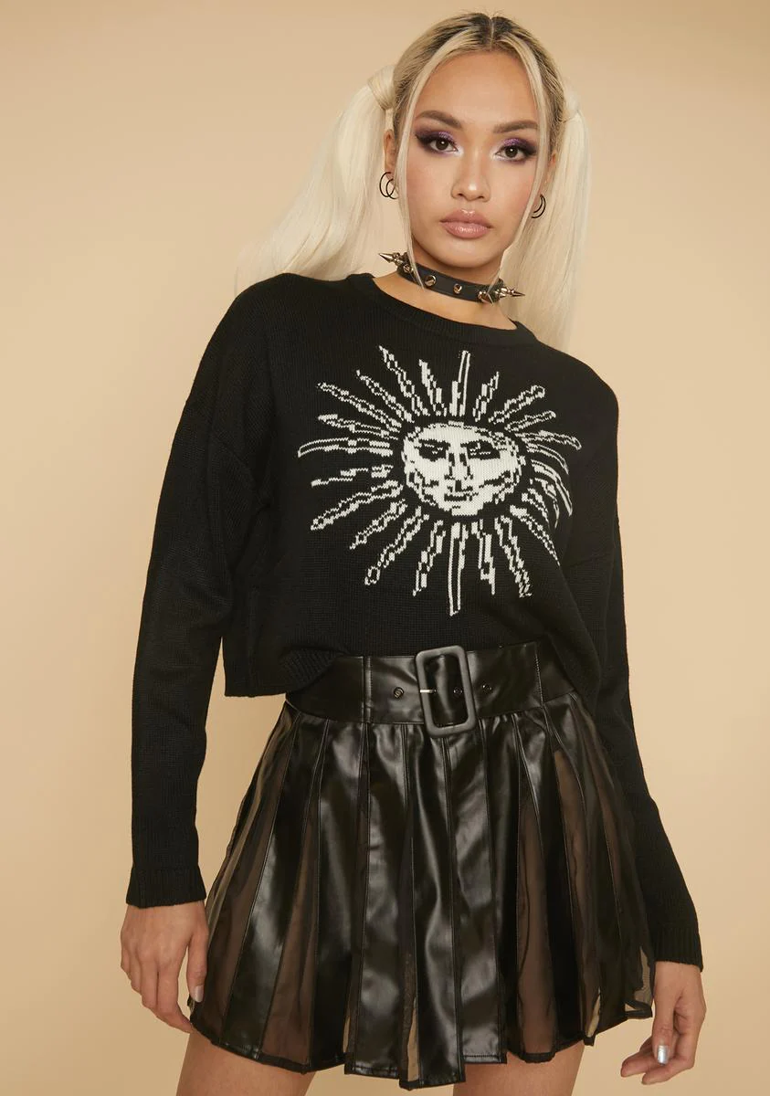 Idealistic Grunge Pleated Mini Skirt - Image 2