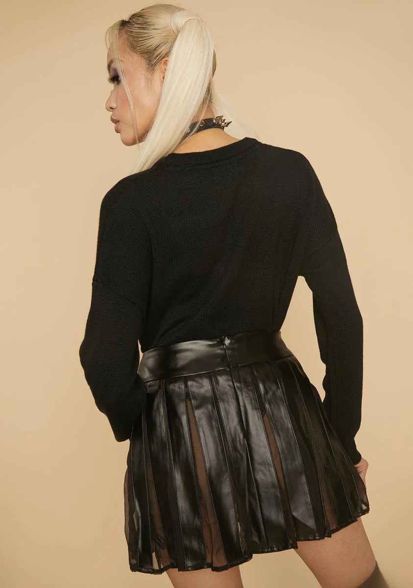 Idealistic Grunge Pleated Mini Skirt - Image 4
