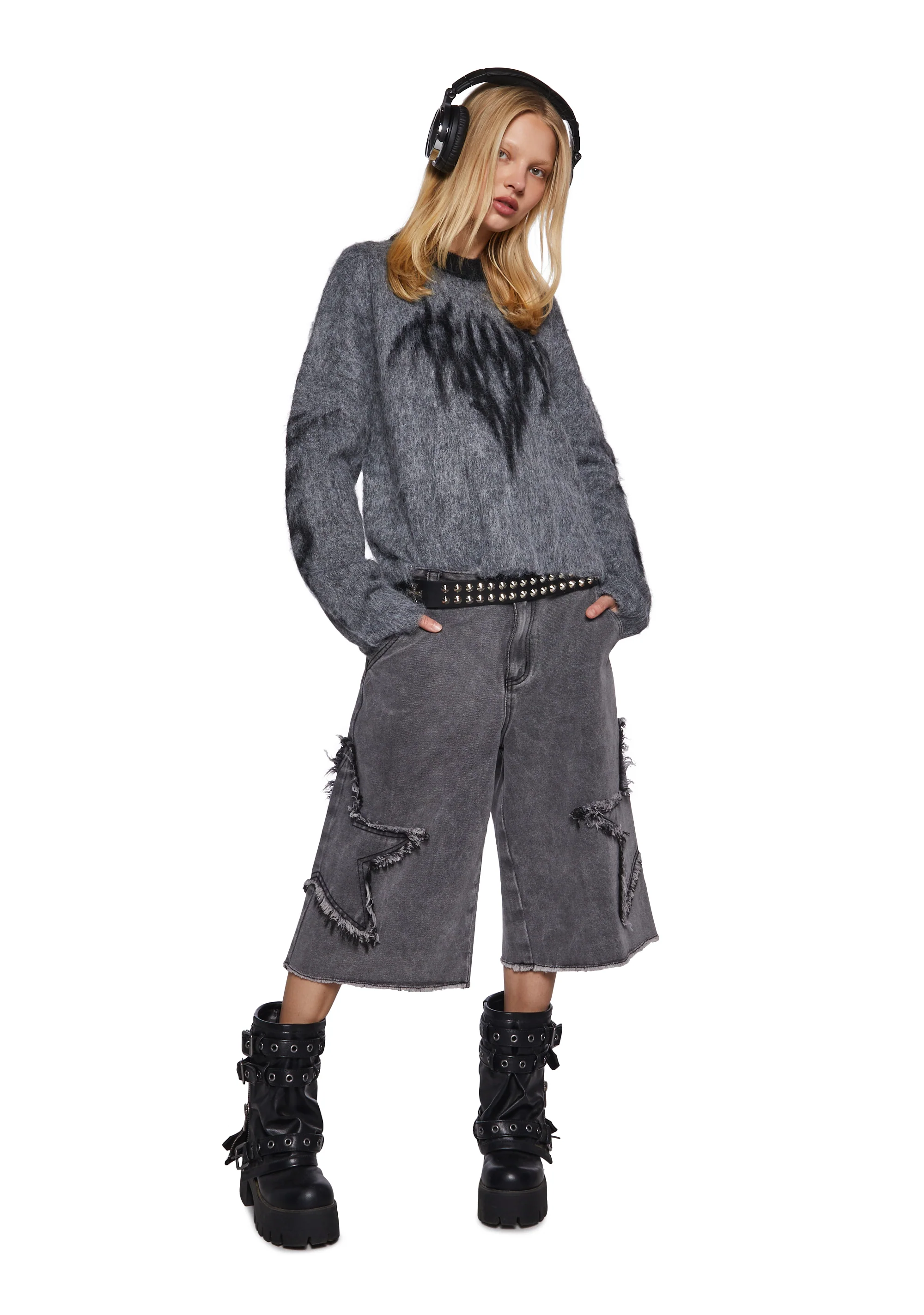 Idol Graphic Knit Sweater - Image 2