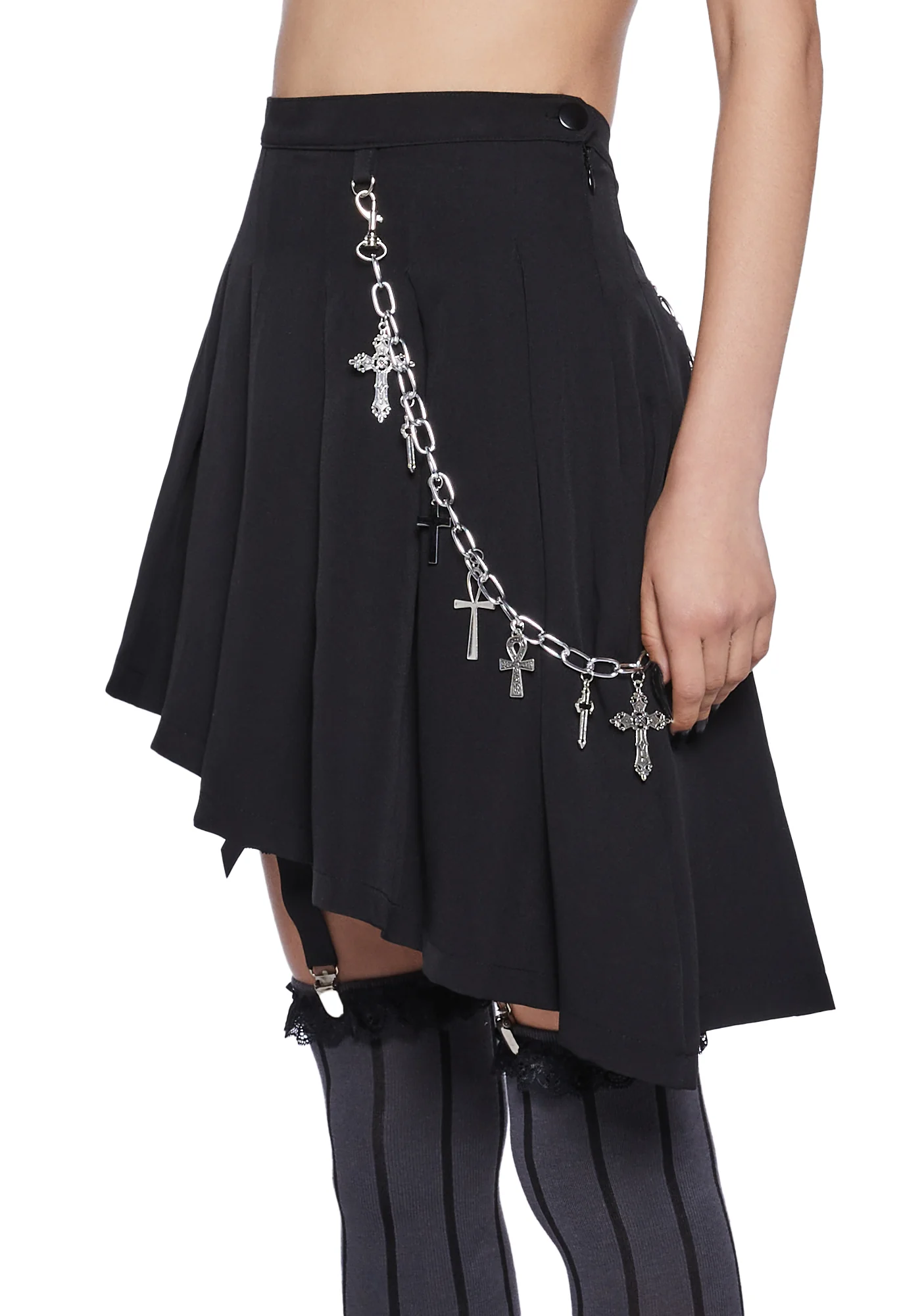 Idol Worship Asymmetrical Skirt - Image 5