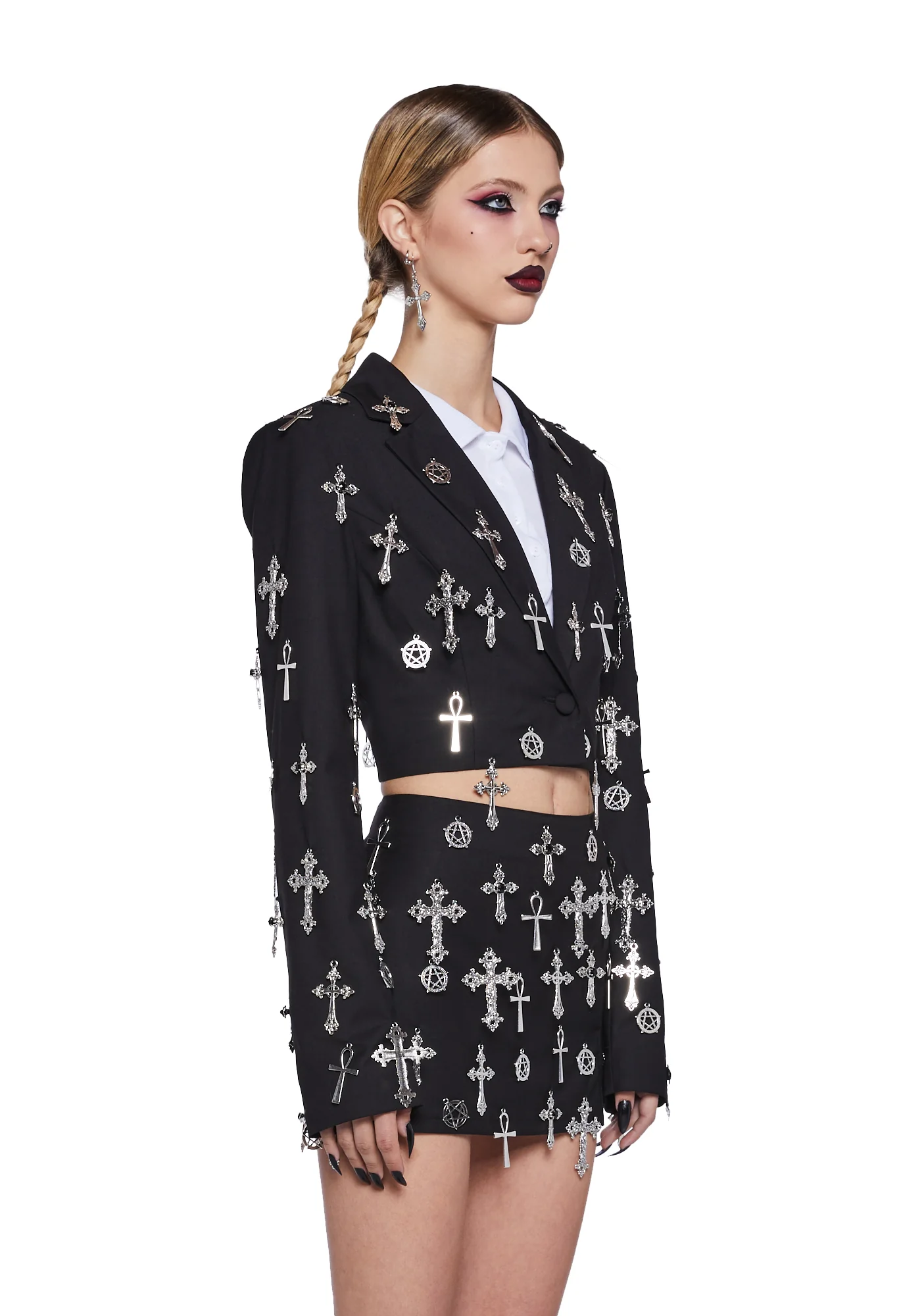 Idol Worship Cropped Blazer - Image 3