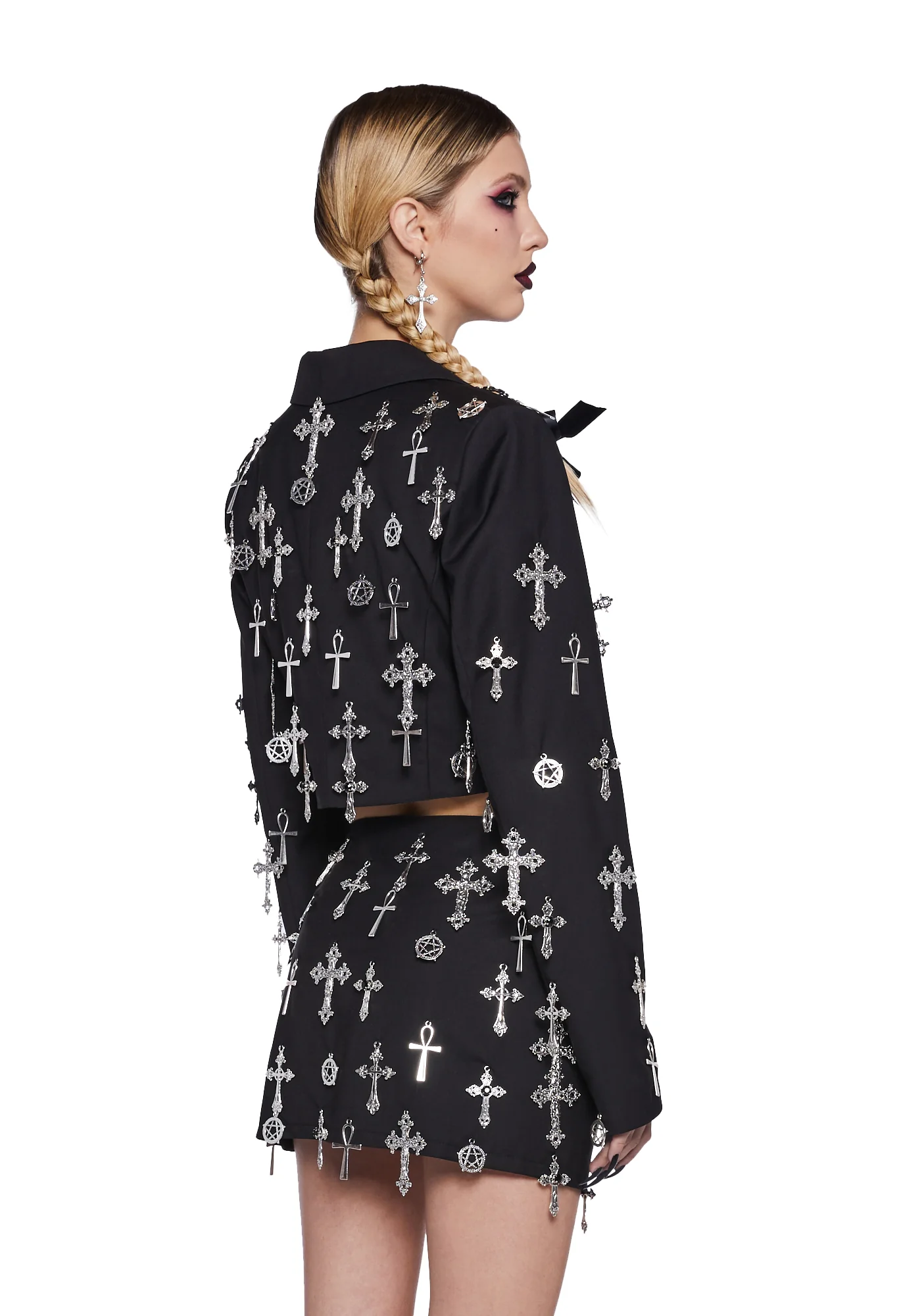 Idol Worship Cropped Blazer - Image 4