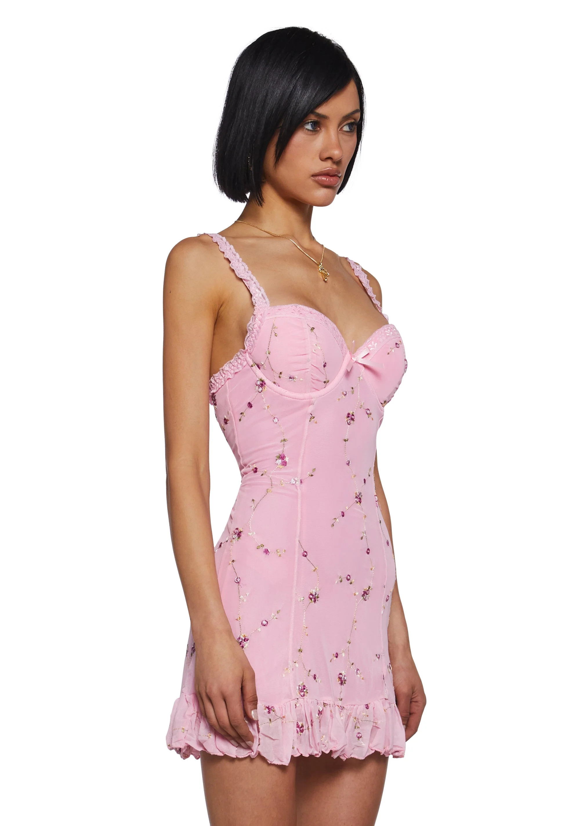 I'm Baby Mini Slip Dress - Light Pink - Image 3