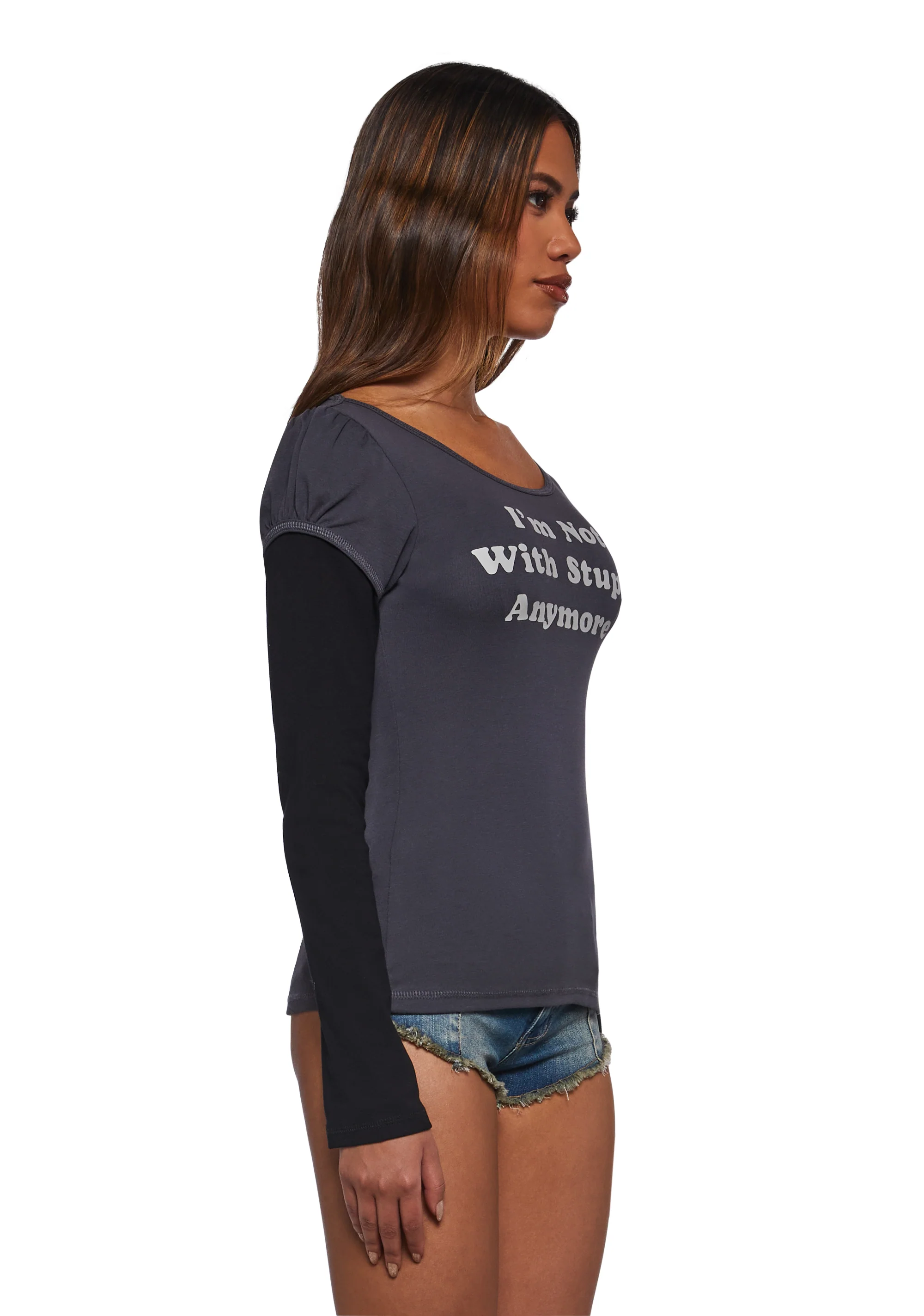 Personal Growth Twofer Long Sleeve Top - Image 3