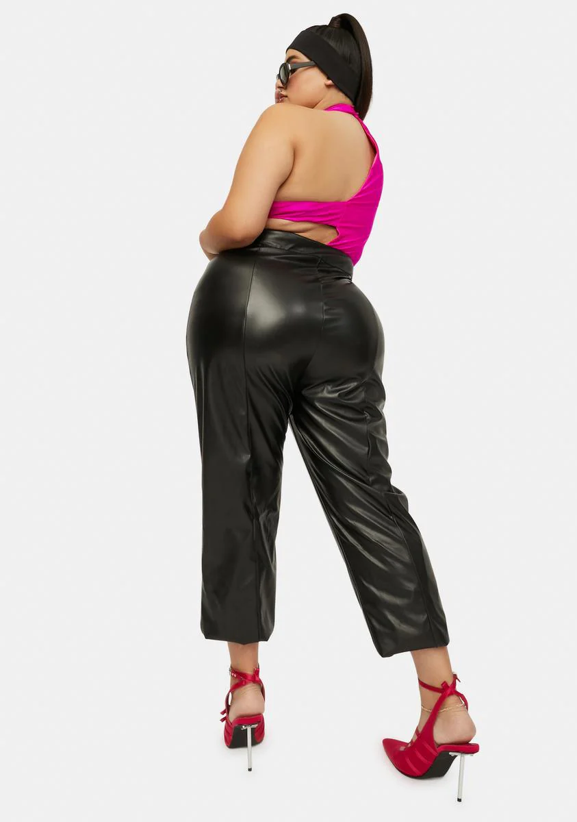 I'm Off The Grid Faux Leather Pants - Image 4