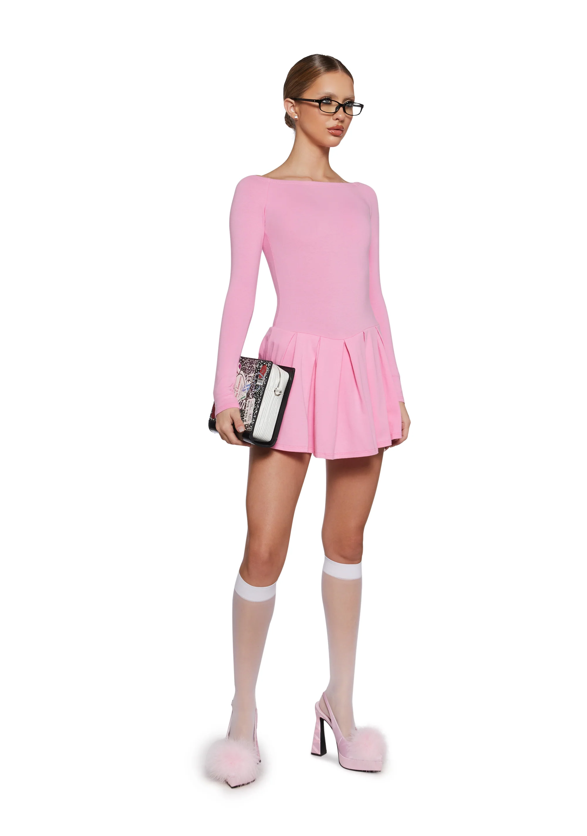 Imagine So Mini Dress - Light Pink - Image 2