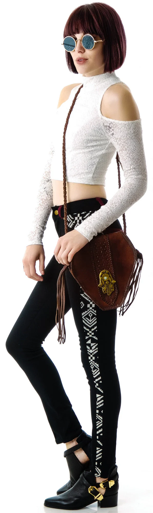 Imogen Crop Top - Black - Image 4