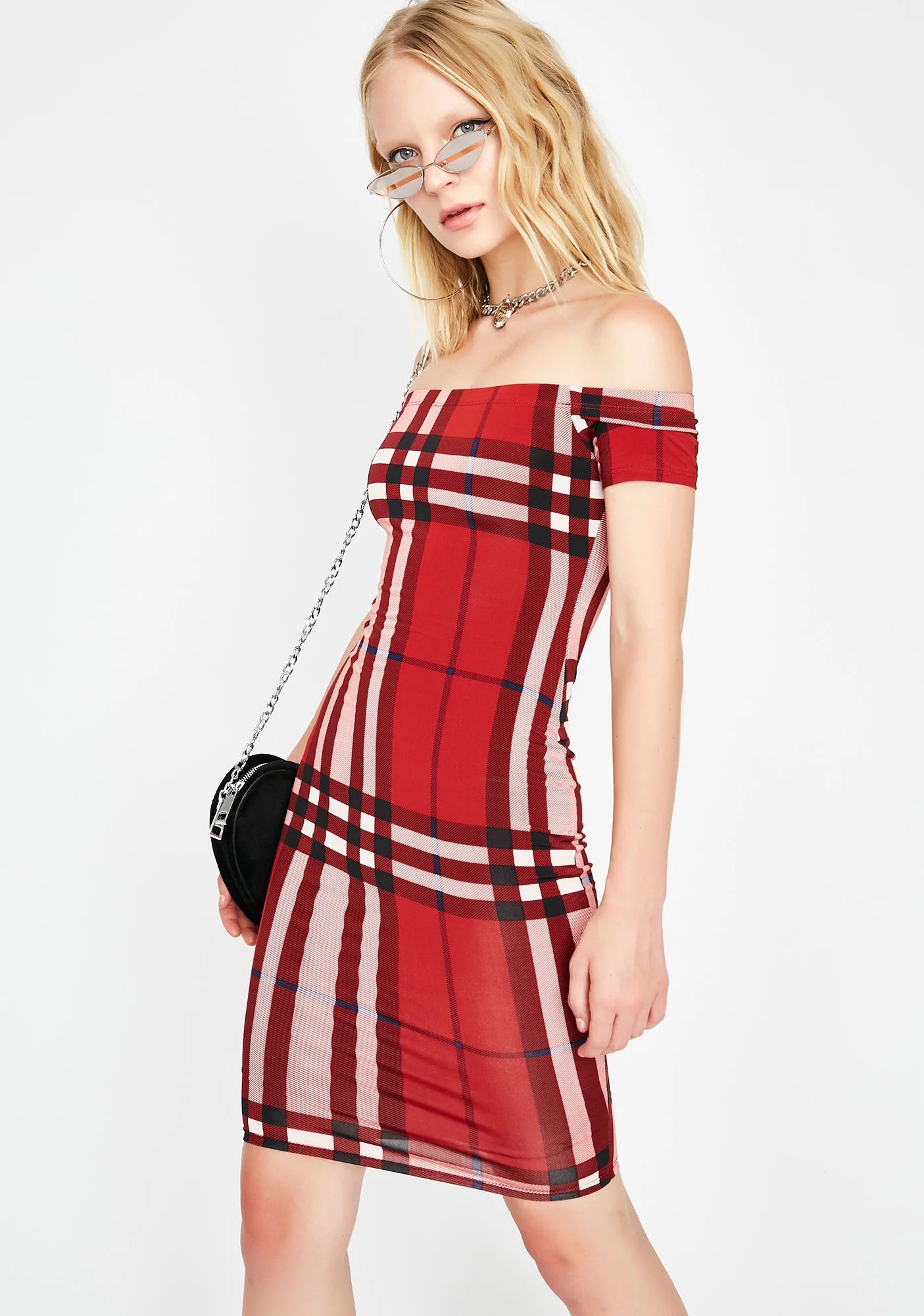 In Da Past Plaid Dress - Image 2