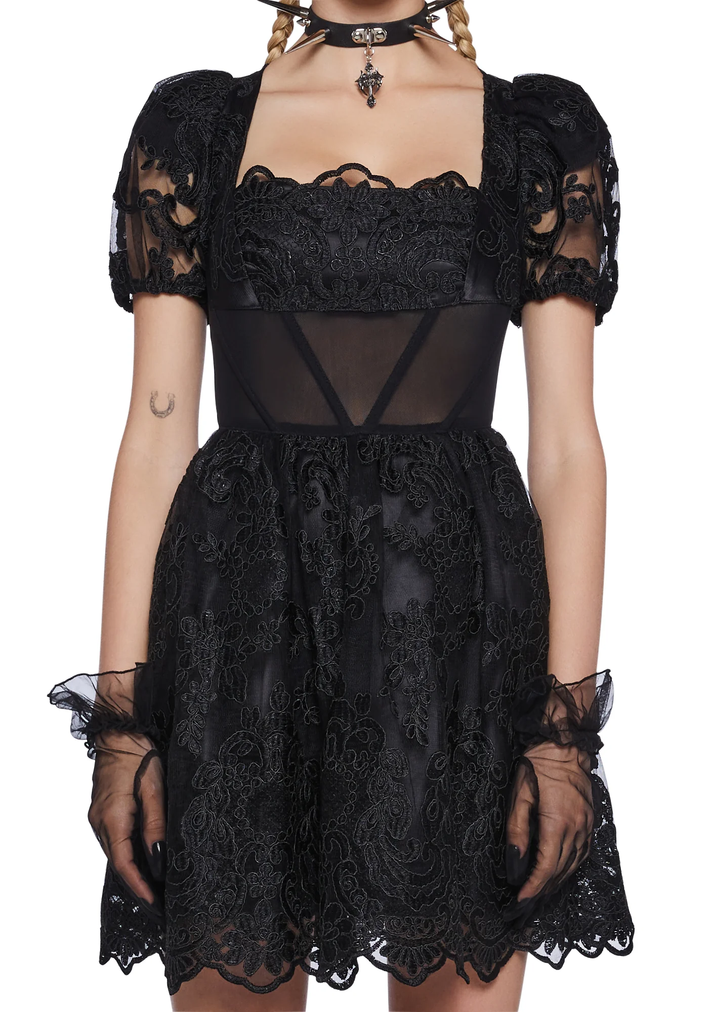 In Distress Mini Dress - Image 5
