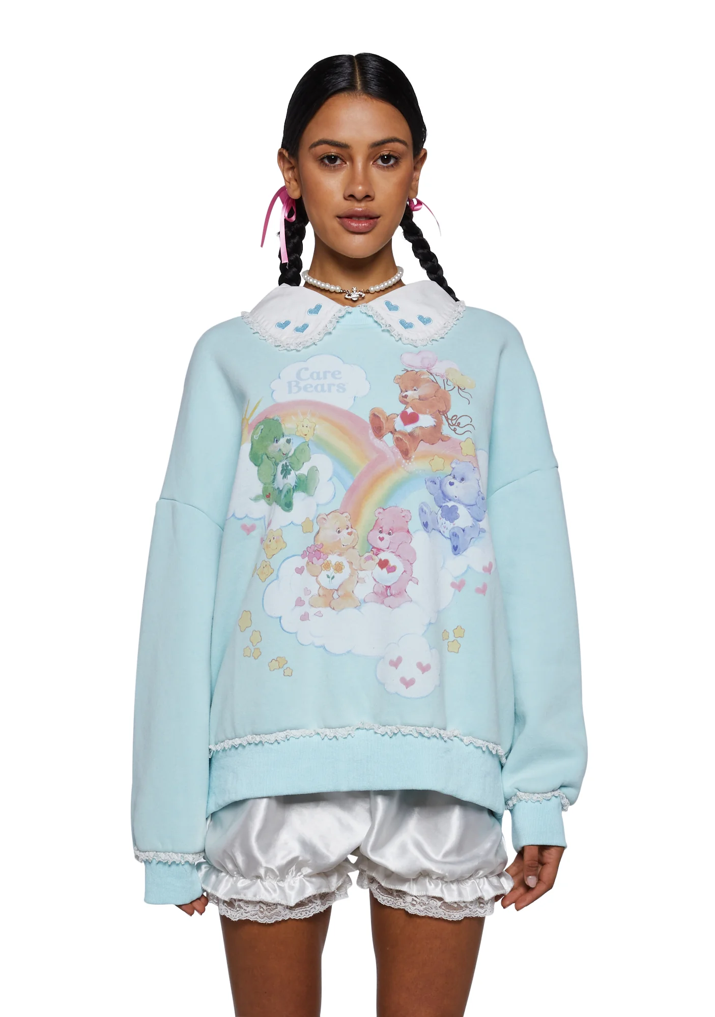 In Good Company Oversized Sweatshirt - Blue - Image 2