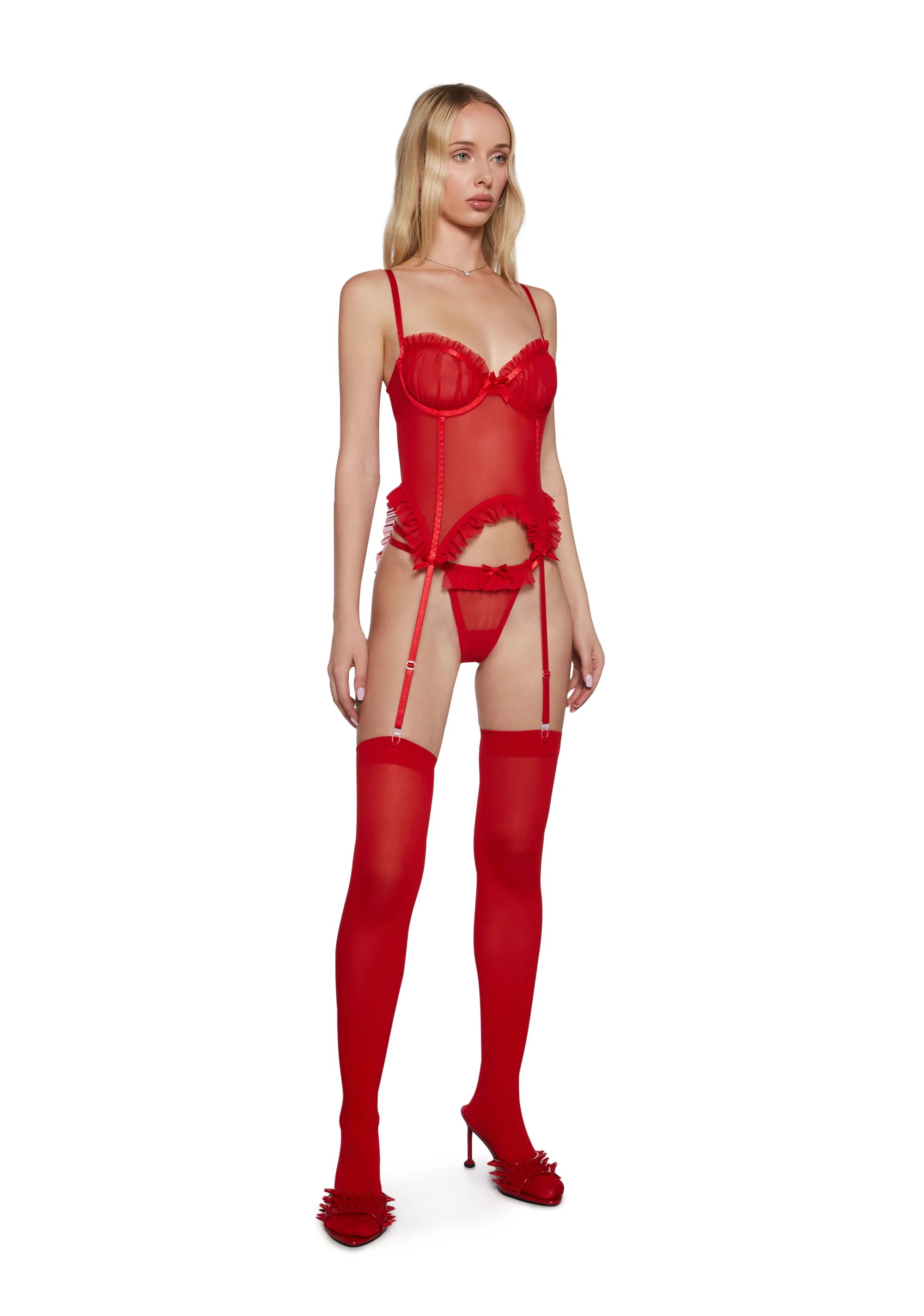 In Lust Mesh Lingerie Set - Image 2